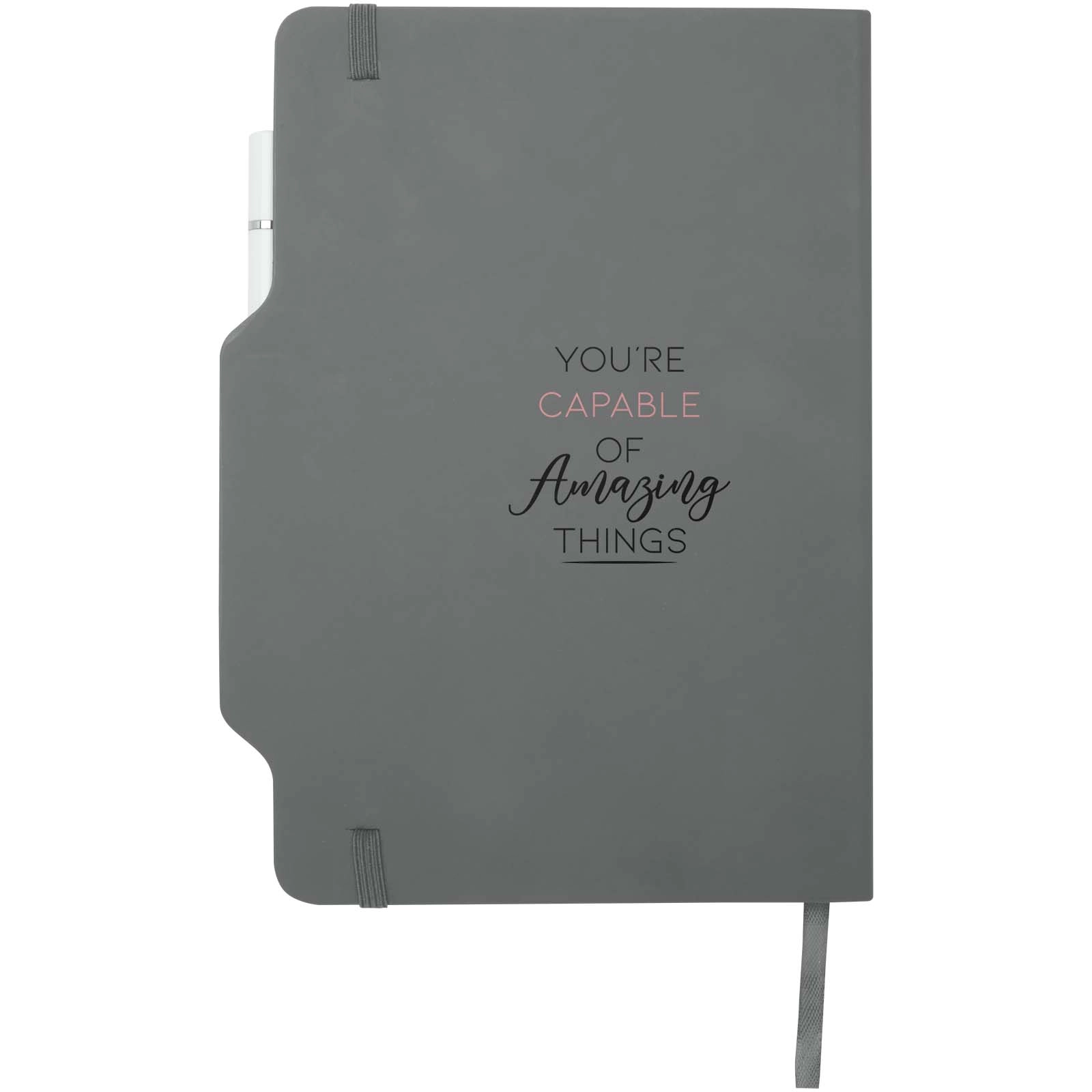 Immagine Blocco note formato A5 con copertina rigida e combinazione di penna e matita Nexus