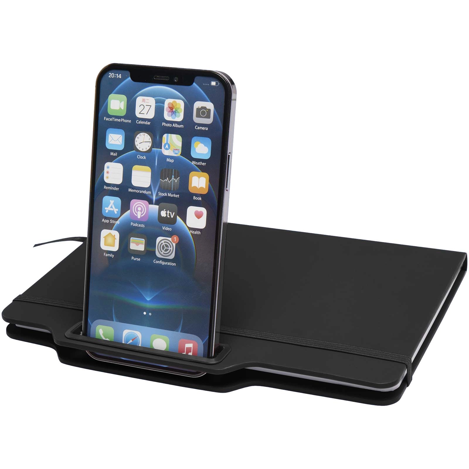 Immagine Blocco note formato A5 con copertina rigida e combinazione di penna e matita Nexus