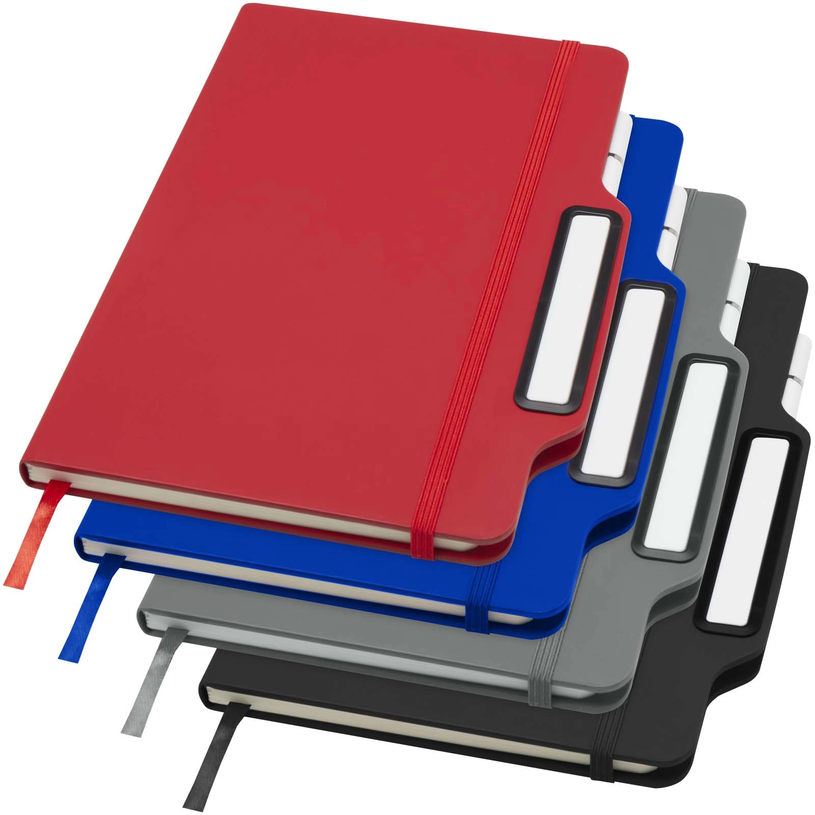 Immagine Blocco note formato A5 con copertina rigida e combinazione di penna e matita Nexus