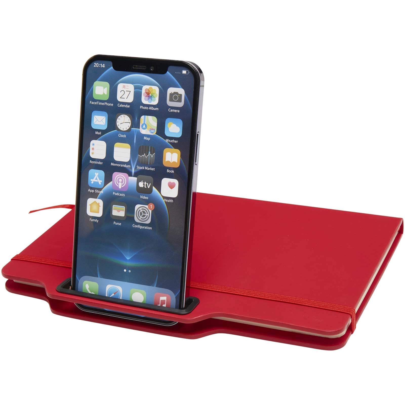 Immagine Blocco note formato A5 con copertina rigida e combinazione di penna e matita Nexus