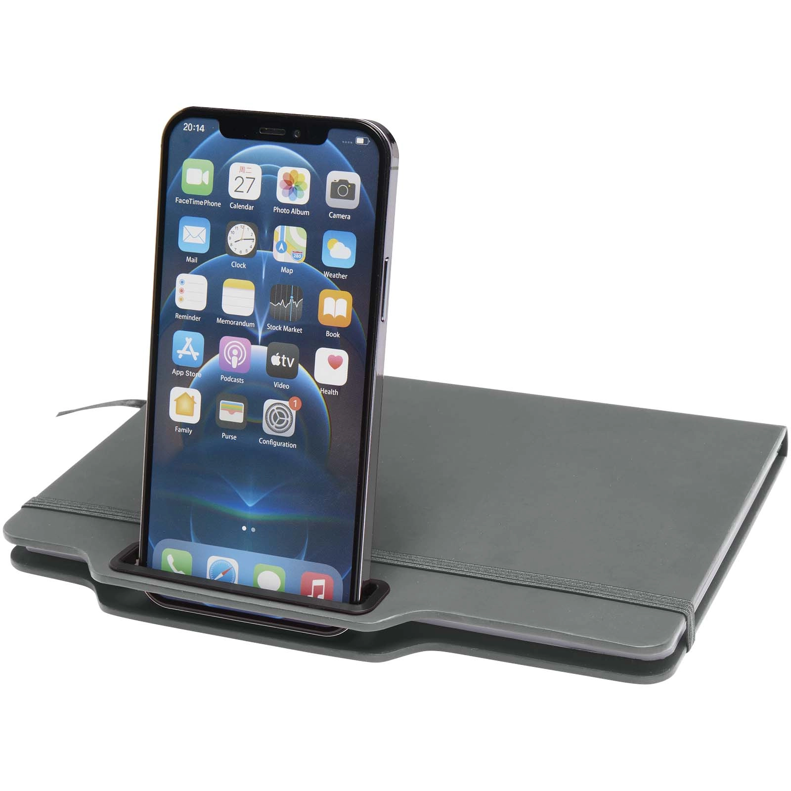 Immagine Blocco note formato A5 con copertina rigida e combinazione di penna e matita Nexus