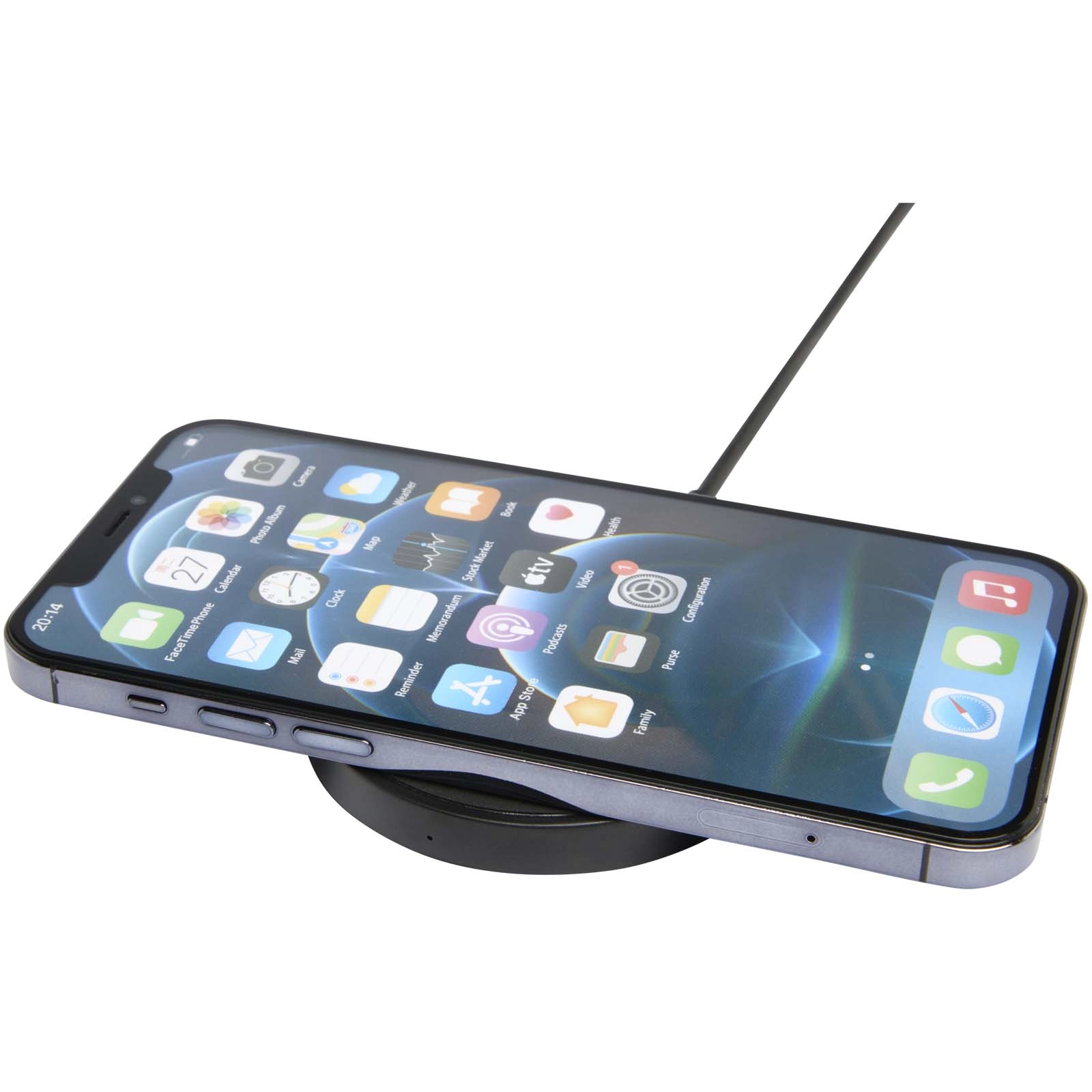 Immagine Stazione di ricarica wireless in plastica riciclata da 15 W Freal