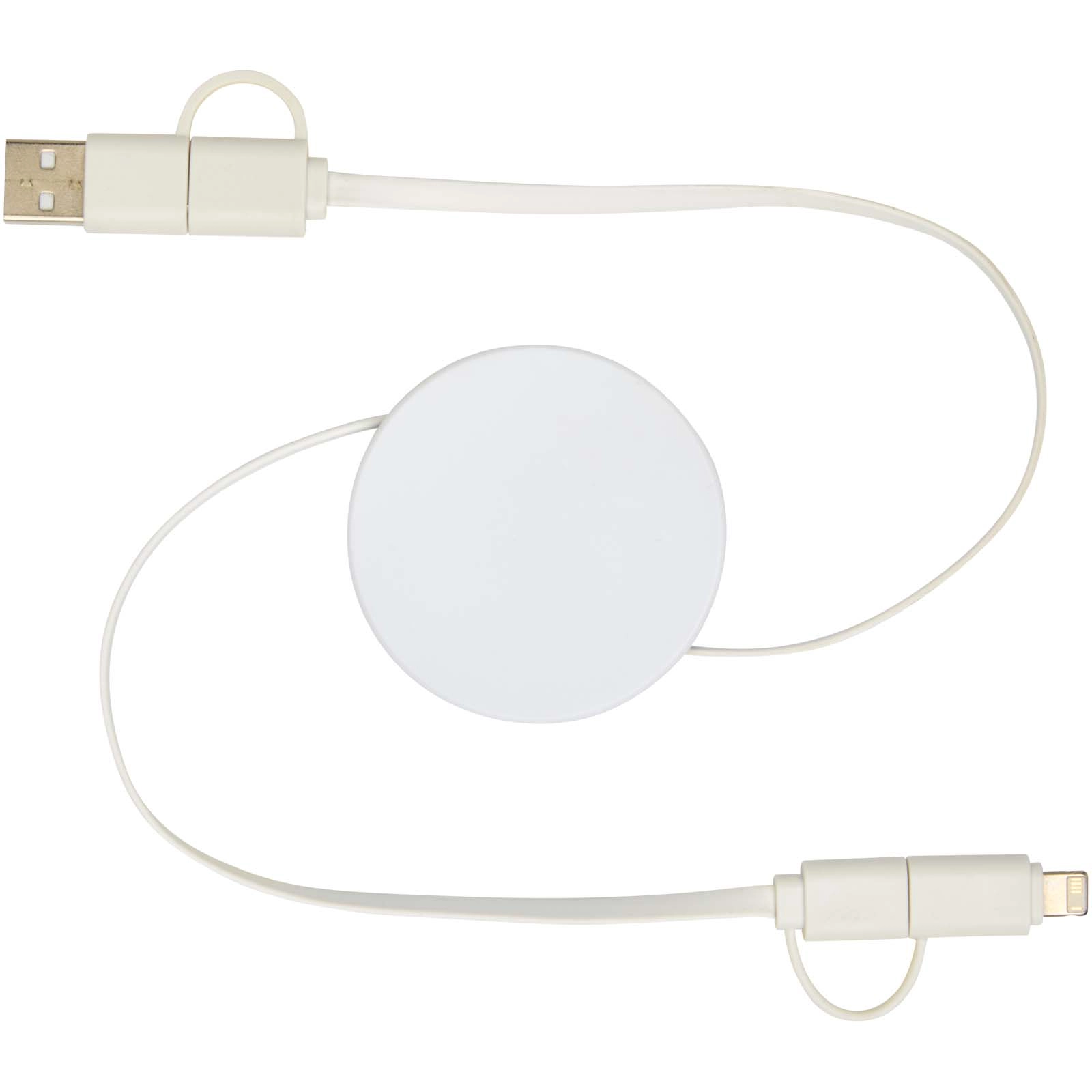 Immagine Cavo 5-in-1 in plastica riciclata retrattile da 90 cm per la sincronizzazione dei dati e la ricarica rapida da 40 W Citala