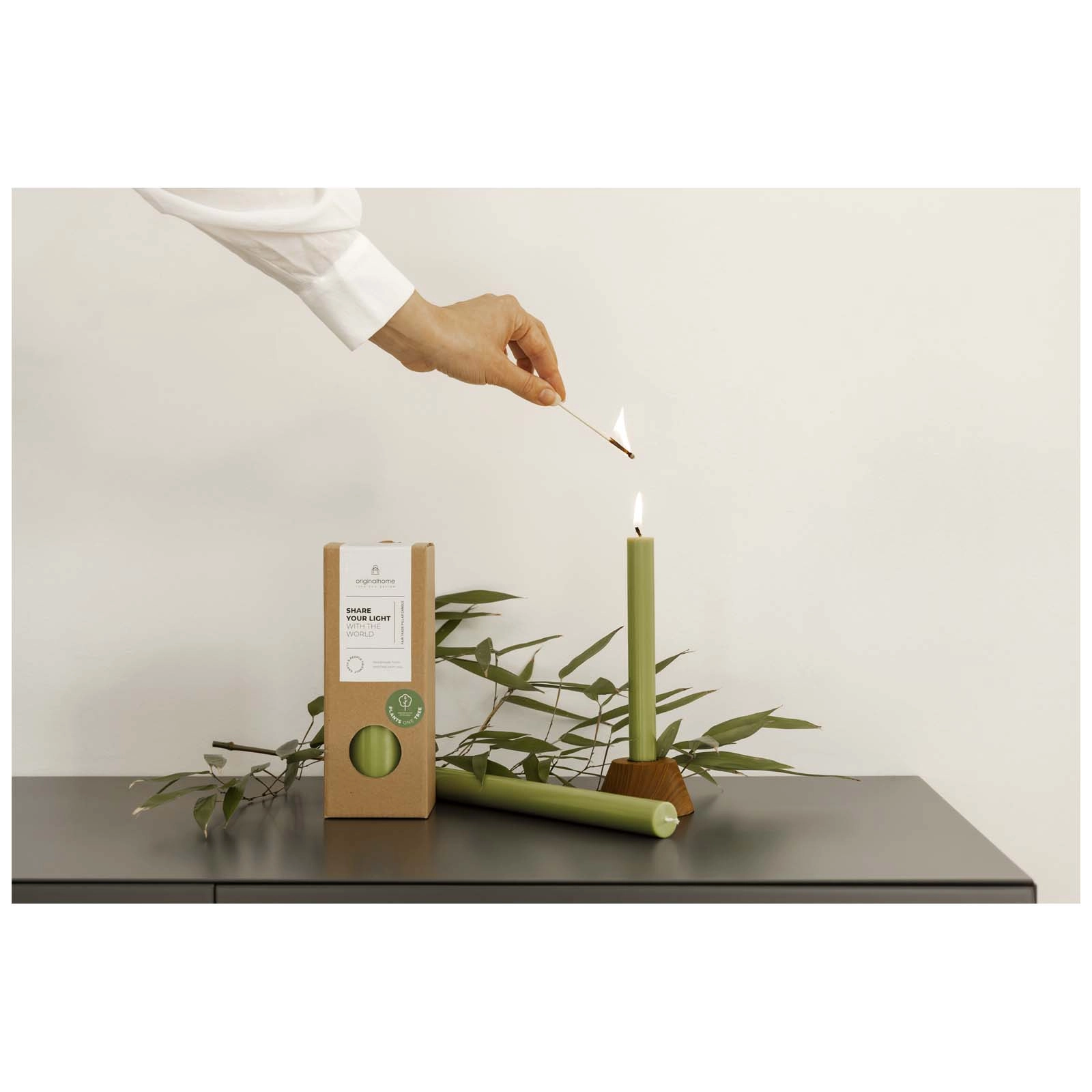 Immagine Candela Dinner Matcha verde Originalhome