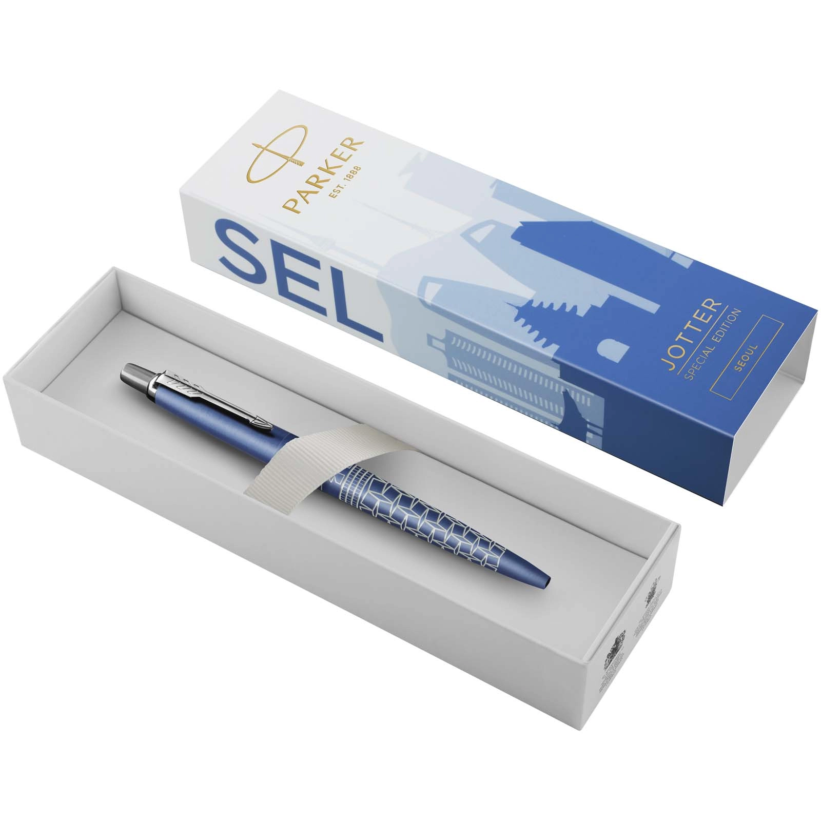 Immagine Penna a sfera Parker Jotter SE Global Icons (inchiostro blu)