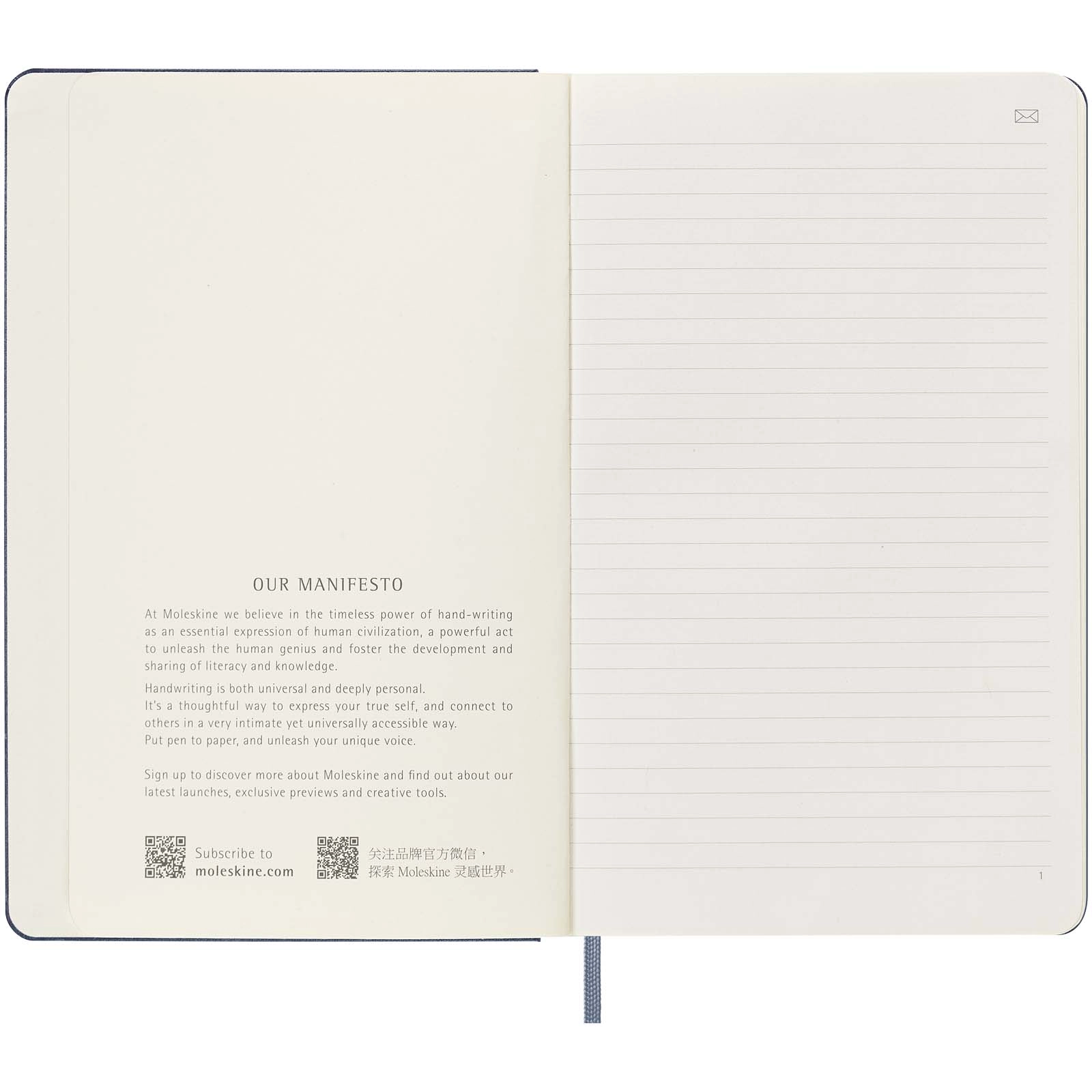 Immagine Blocco note smart formato L - a righe Moleskine
