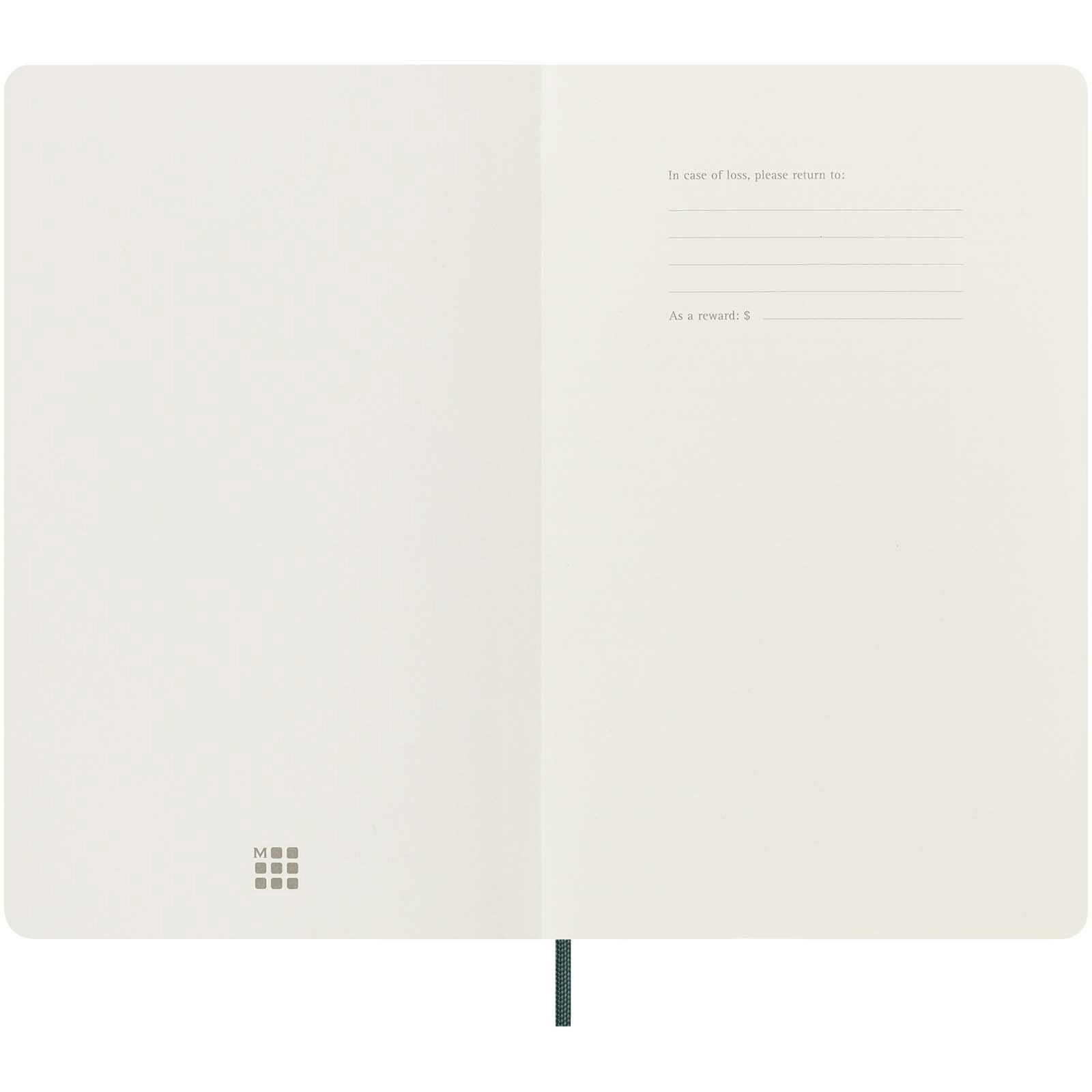 Immagine Blocco note con copertina morbida formato L - a righe Moleskine 100% VEGEA® Boa