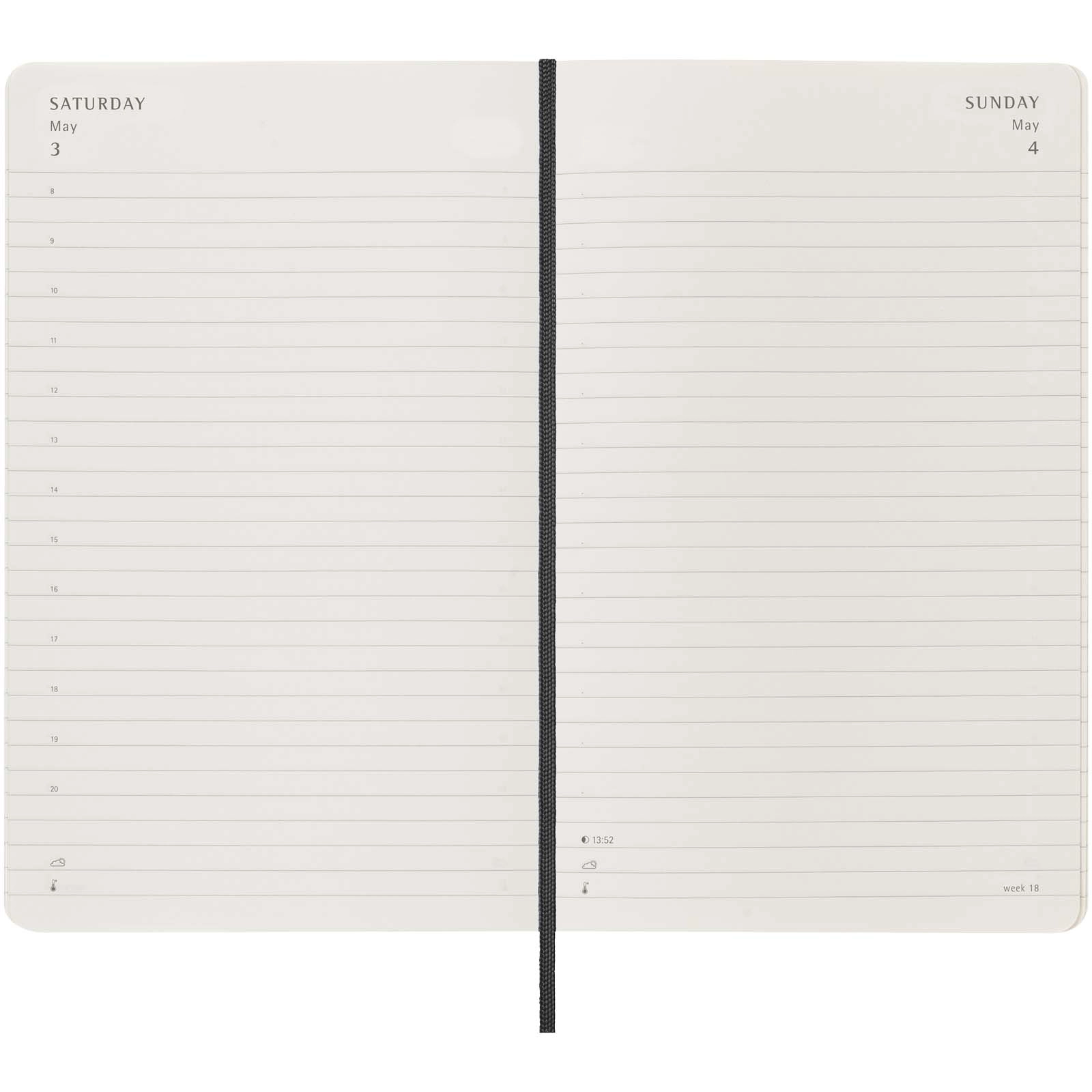 Immagine Agenda giornaliera 12 mesi con copertina morbida Moleskine