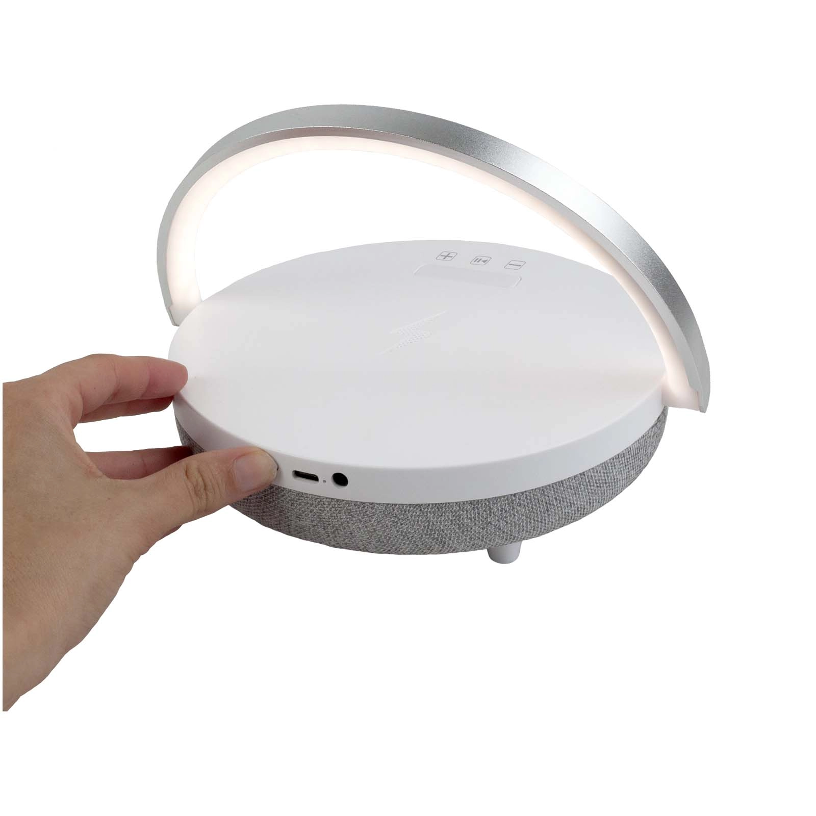 Immagine Speaker Bluetooth® 4 in 1 da 10 W con luce LED e base di ricarica wireless Prixton