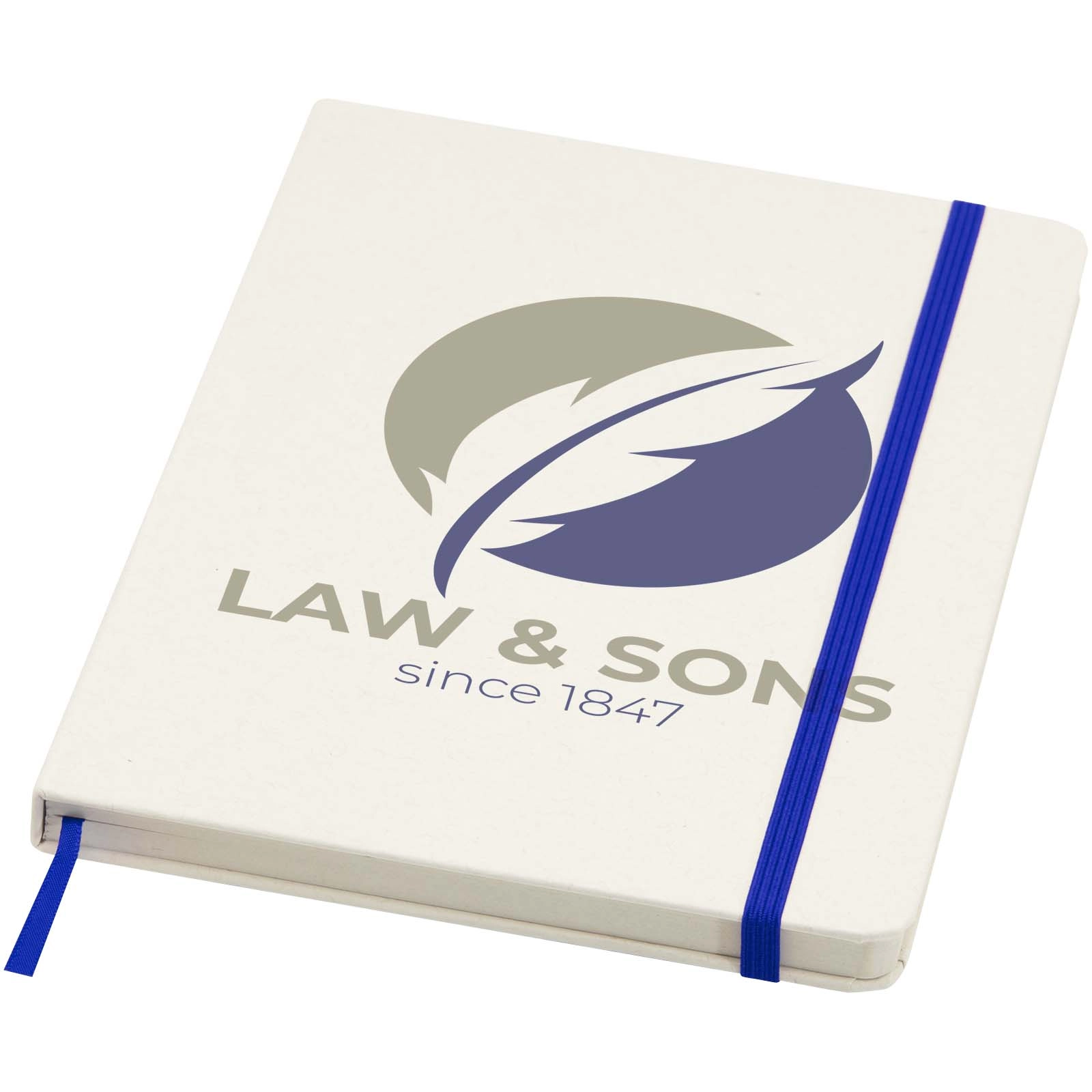 Immagine Blocco note formato A5 a righe in carta riciclata Bass