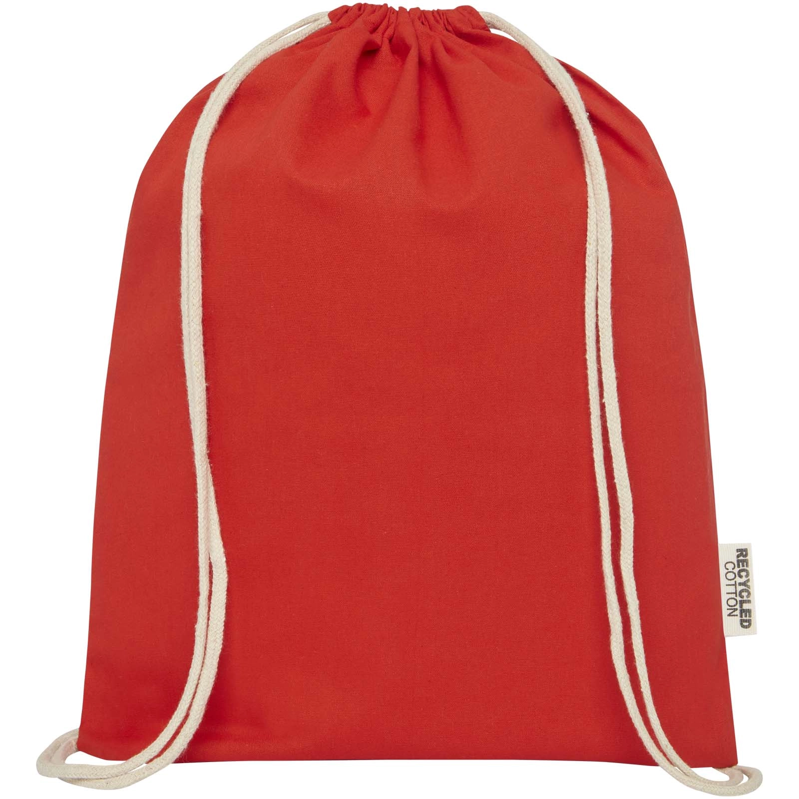Immagine Borsa con cordoncino in cotone riciclato certificato GRS da 140 g/m² Oregon