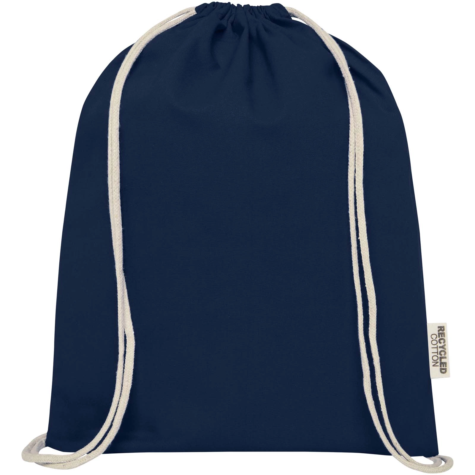 Immagine Borsa con cordoncino in cotone riciclato certificato GRS da 140 g/m² Oregon