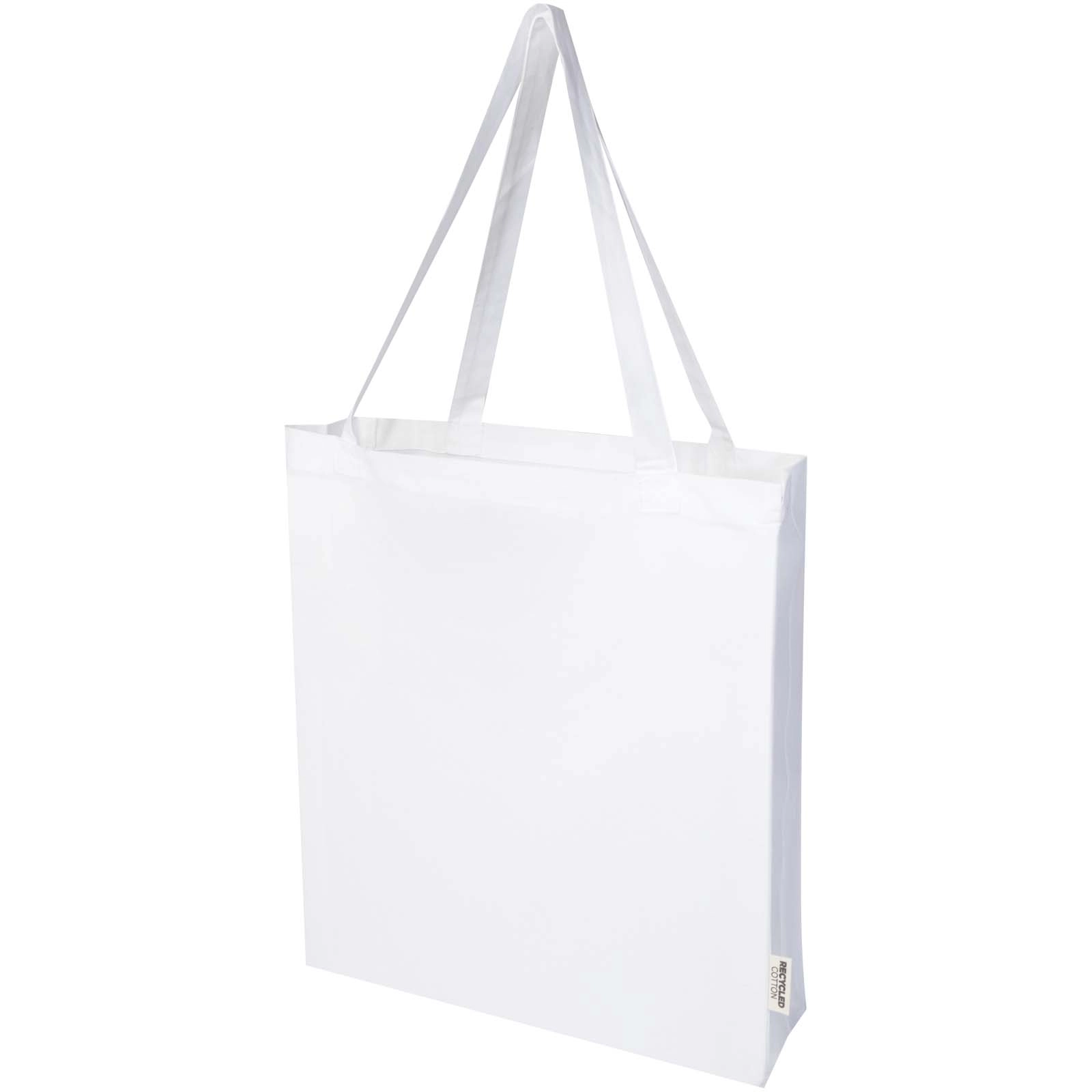 Immagine Tote bag a soffietto in cotone riciclato certificato GRS da 140 g/m² Madras