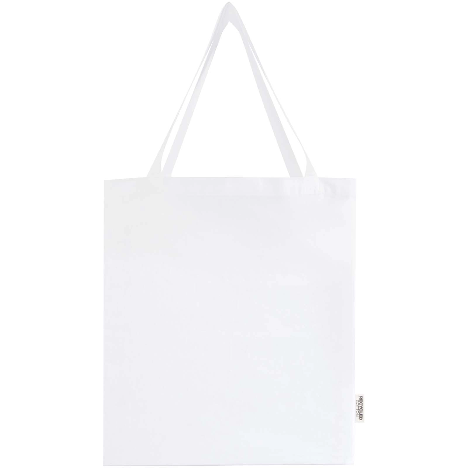 Immagine Tote bag a soffietto in cotone riciclato certificato GRS da 140 g/m² Madras