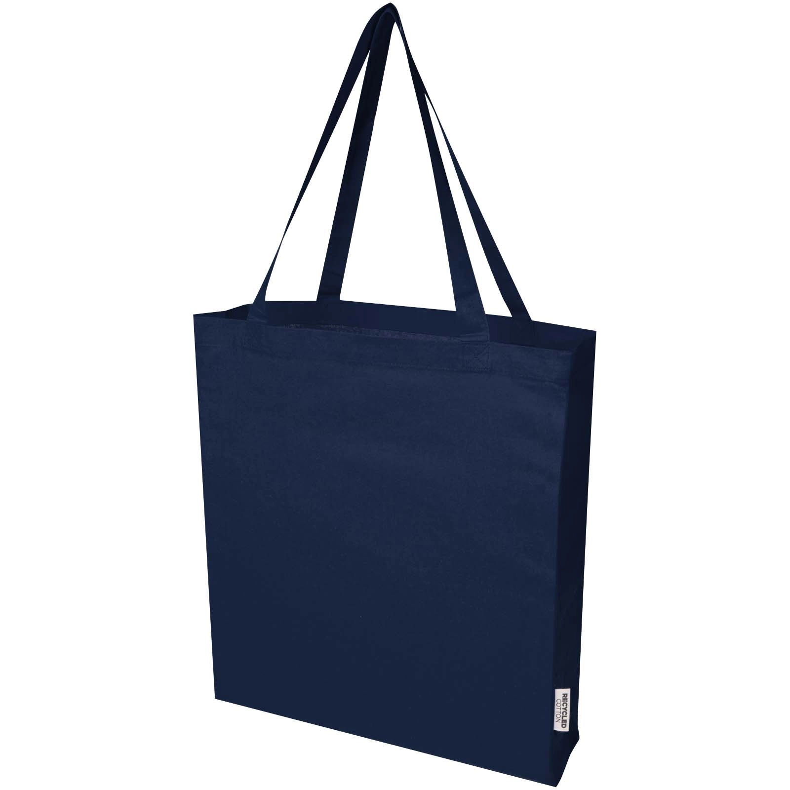 Immagine Tote bag a soffietto in cotone riciclato certificato GRS da 140 g/m² Madras