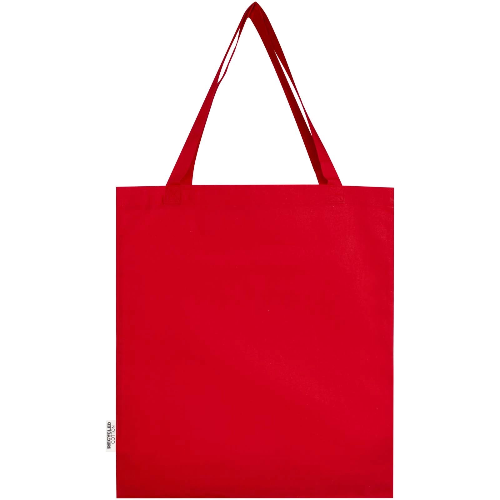 Immagine Tote bag a soffietto in cotone riciclato certificato GRS da 140 g/m² Madras