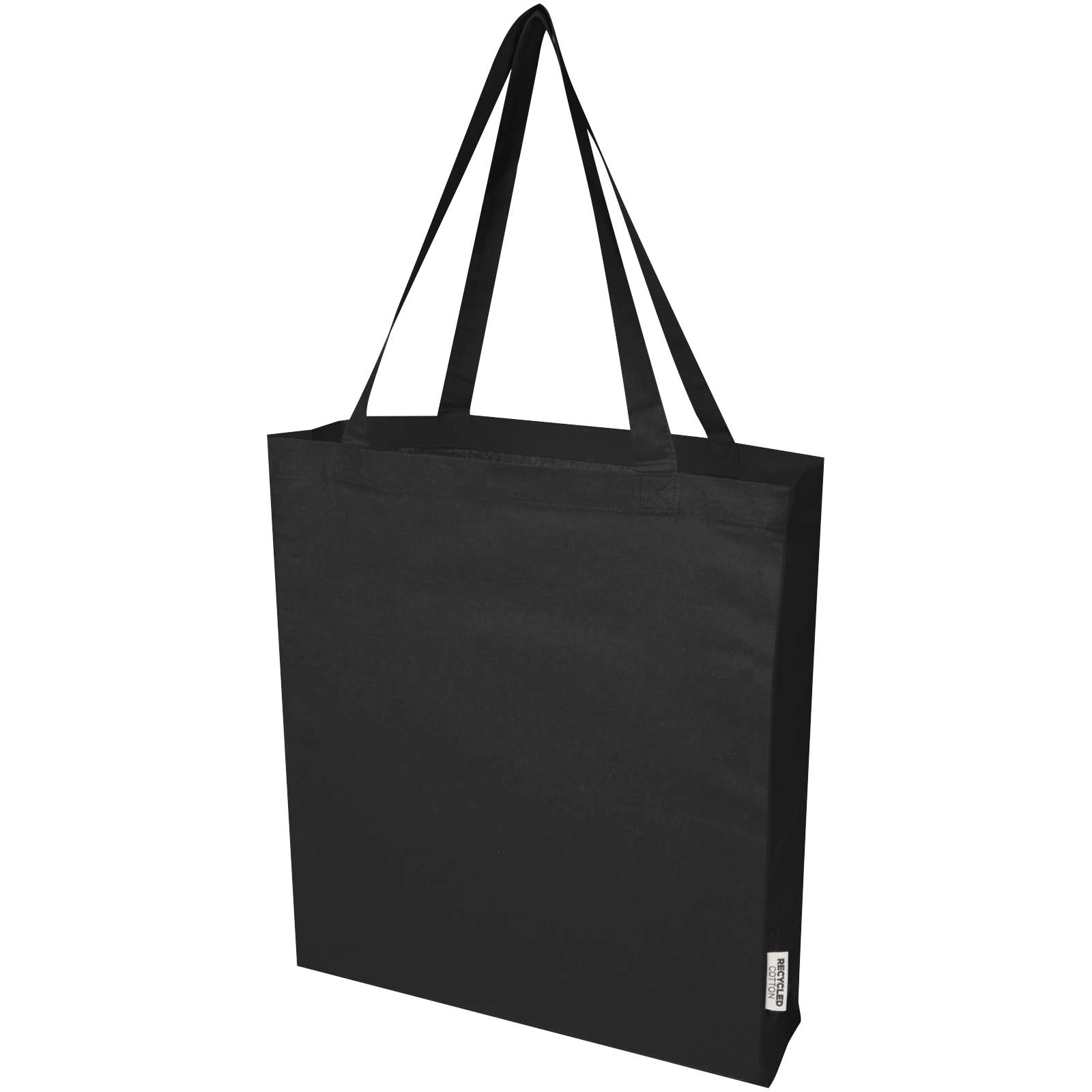 Immagine Tote bag a soffietto in cotone riciclato certificato GRS da 140 g/m² Madras