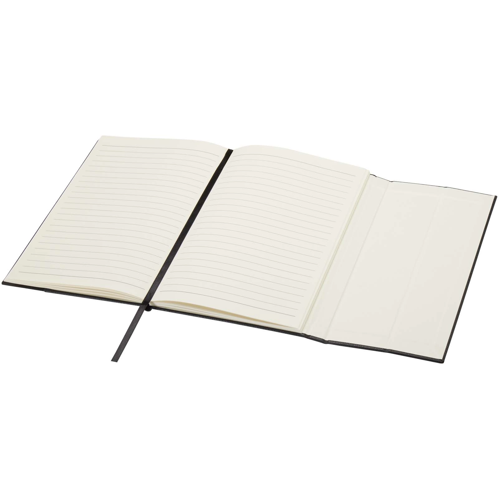 Immagine Blocco note formato A5 con copertina rigida in fibre di cuoio riciclate Alejandra