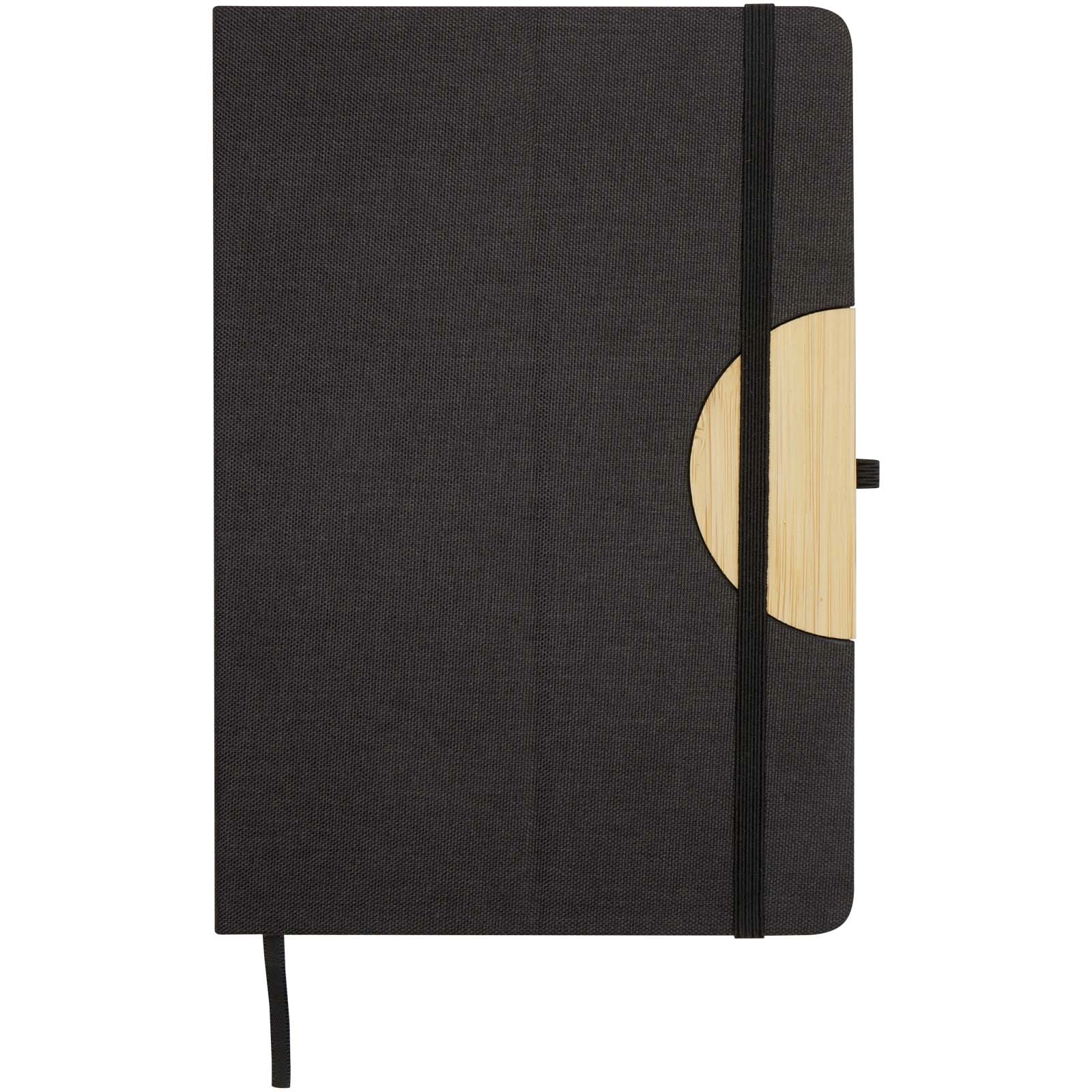 Immagine Set regalo con blocco note formato A5 con copertina rigida e penna a sfera Carmen (inchiostro nero)