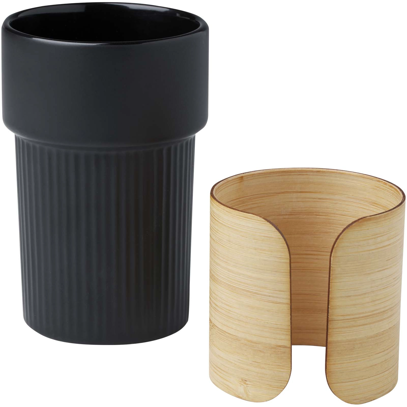 Immagine Bicchiere con custodia in bambù da 340 ml Fika