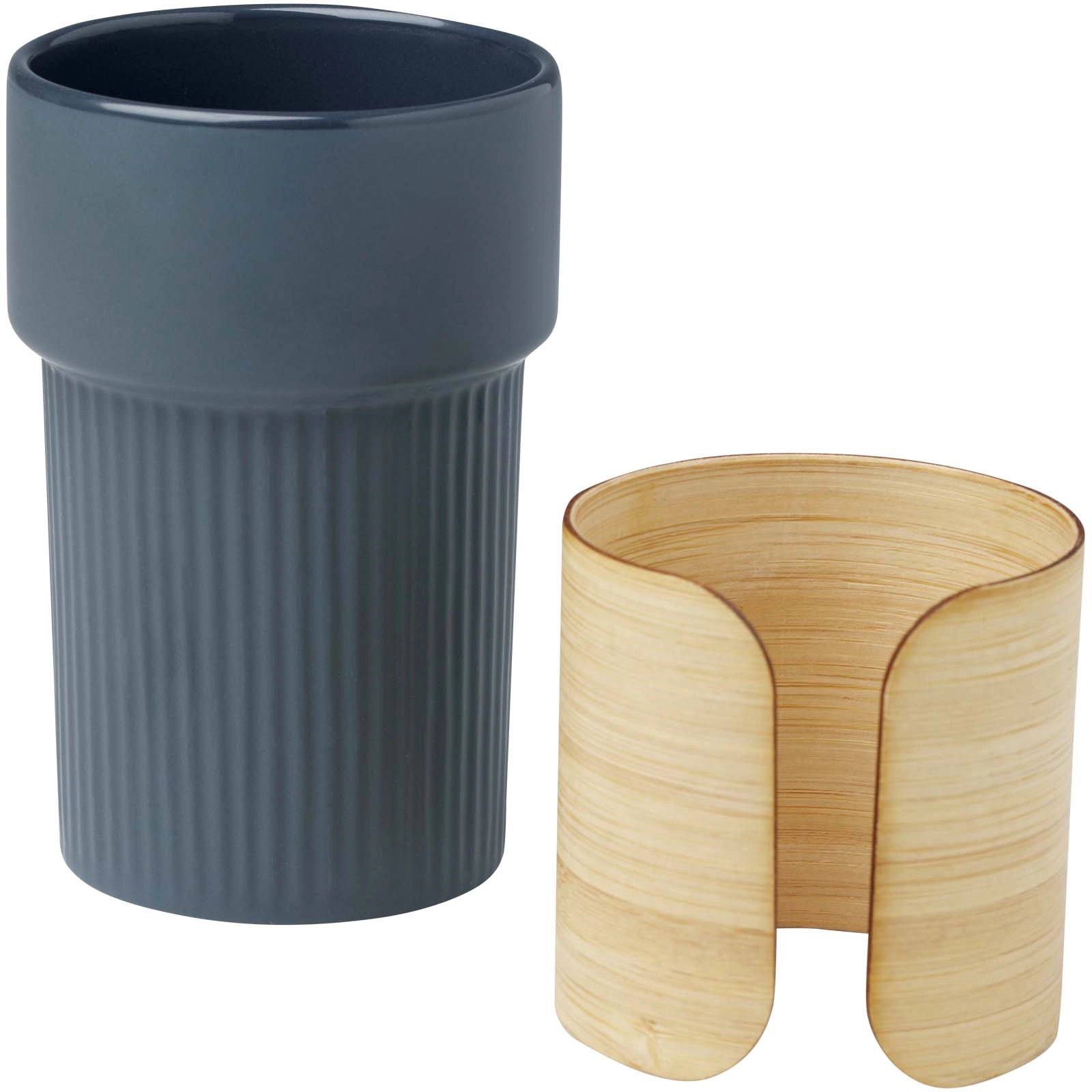 Immagine Bicchiere con custodia in bambù da 340 ml Fika