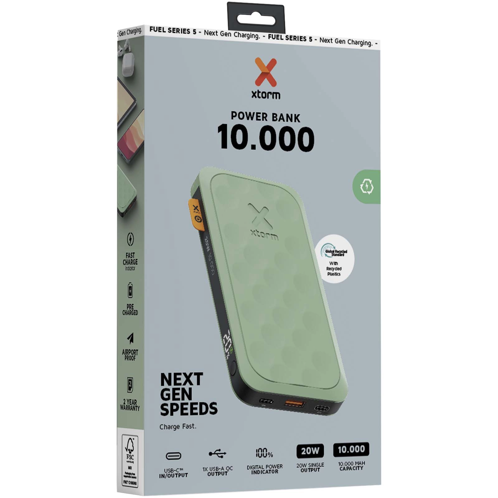 Immagine Power bank da 10.000 mAh 20 W Serie Xtorm FS510 Fuel