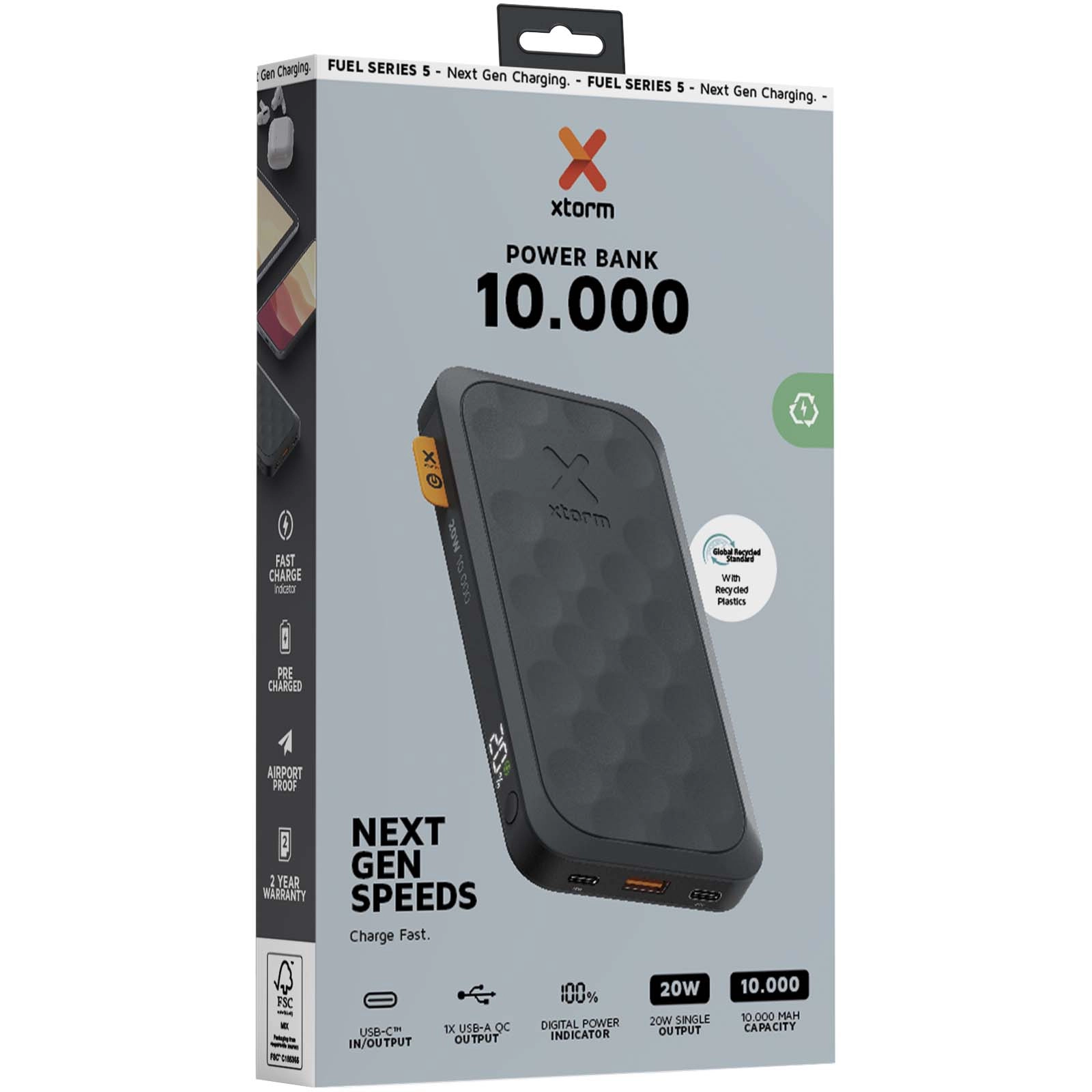 Immagine Power bank da 10.000 mAh 20 W Serie Xtorm FS510 Fuel