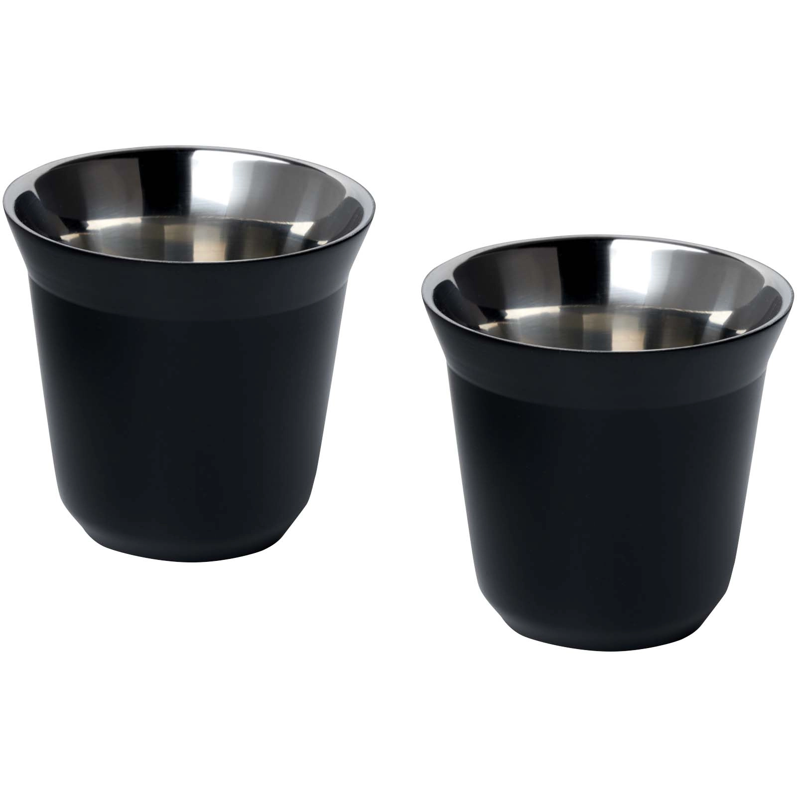 Immagine Set di tazze per caffè espresso in acciaio inossidabile certificato RCS da 80 ml Duo 