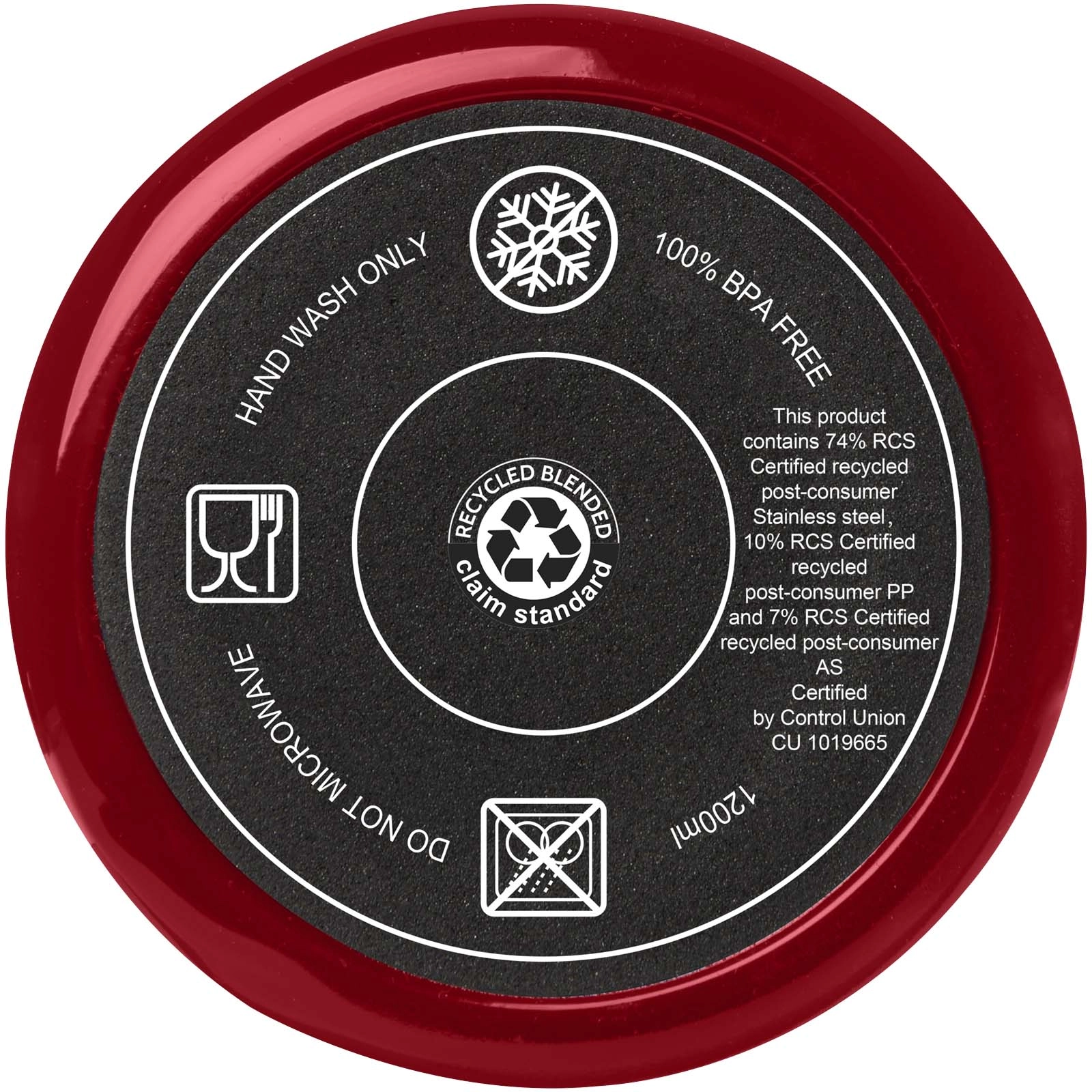 Immagine Tazza certificata RCS con cannuccia da 1200 ml Melbourne