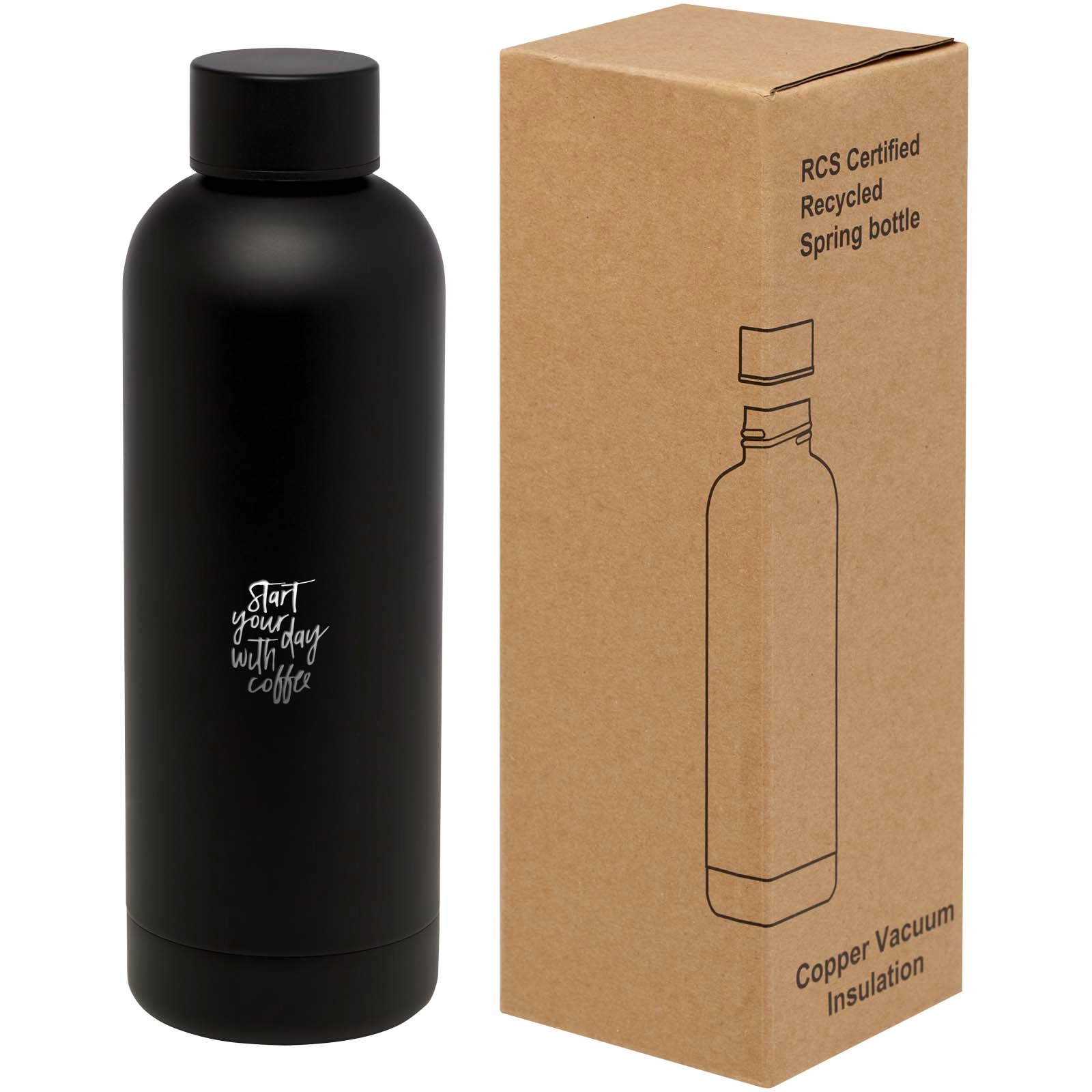 Immagine Borraccia con isolamento sottovuoto in rame certificata RCS da 500 ml Spring