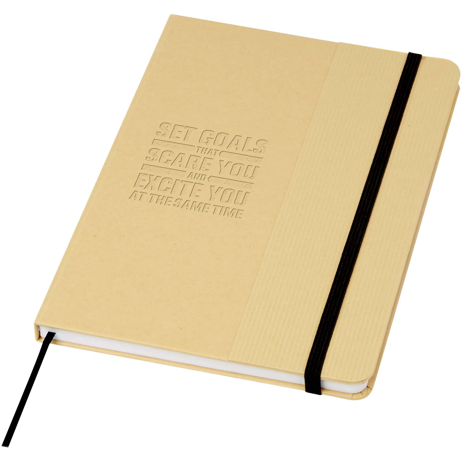 Immagine Blocco note formato A5 con copertina rigida di cartone riciclato Nelida