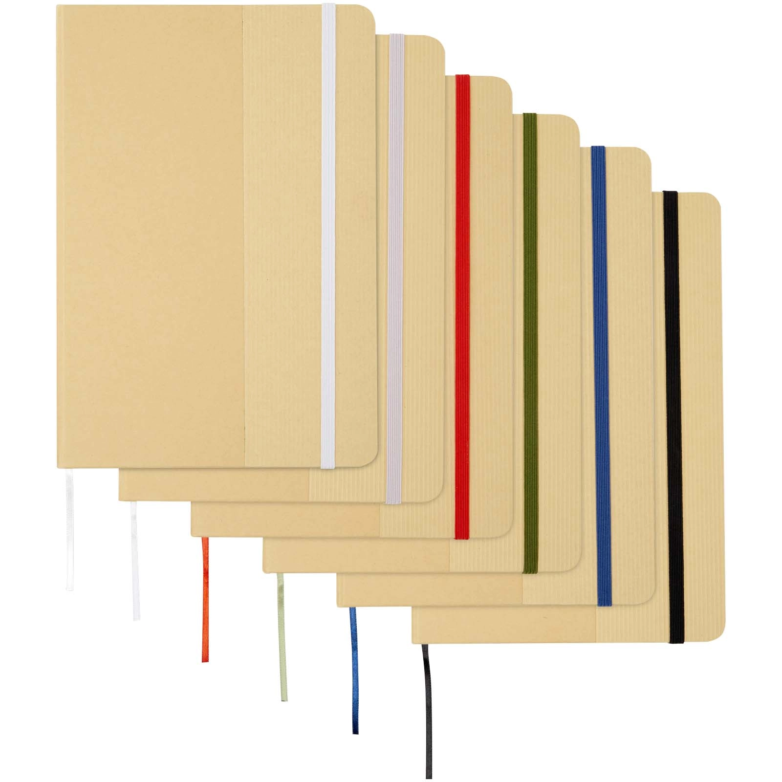 Immagine Blocco note formato A5 con copertina rigida di cartone riciclato Nelida