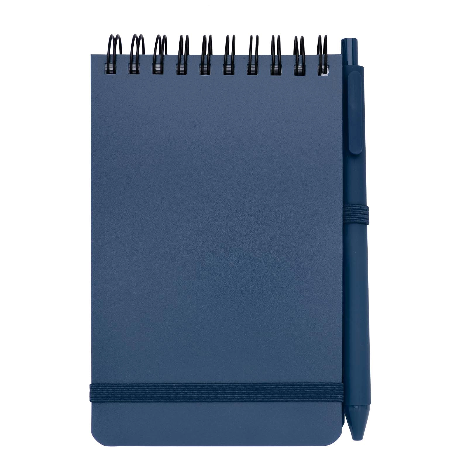 Immagine Blocco note formato A6 con copertina rigida in plastica recuperata in prossimità degli oceani e penna a sfera Thalaasa (inchiostro nero)