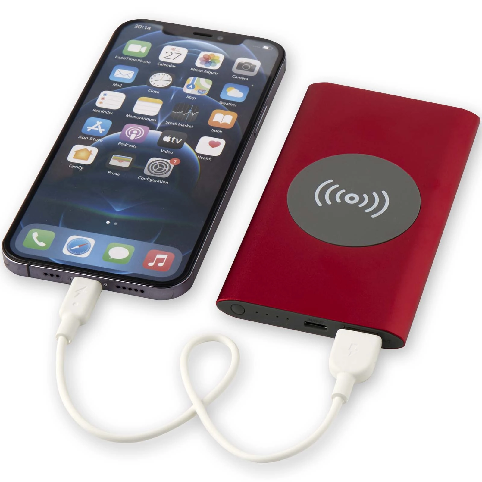 Immagine Power bank wireless da 4000 mAh Type C in alluminio riciclato Juice 