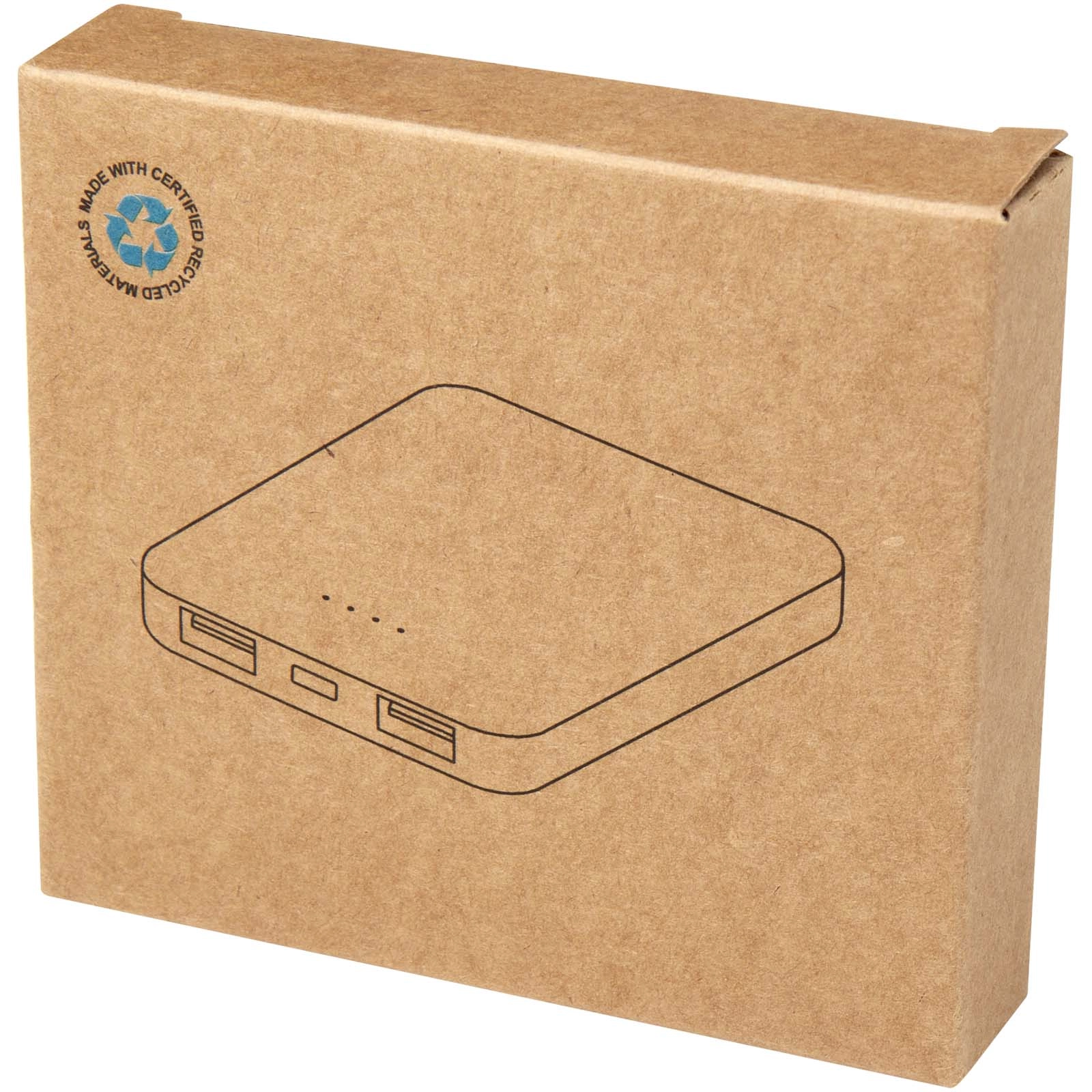 Immagine Power bank da 5000 mAh di Tipo C in plastica riciclata Asama