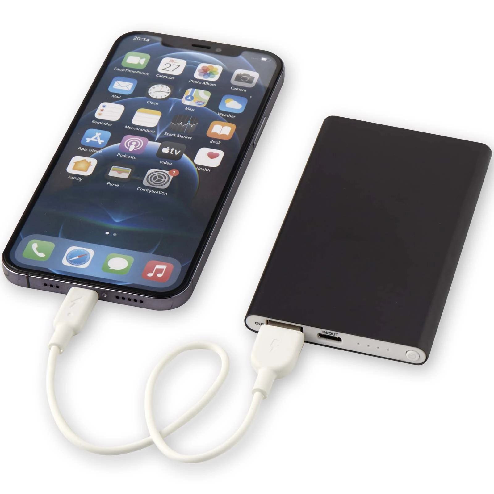 Immagine Power bank in alluminio riciclato da 4000 mAh tipo C Pep 
