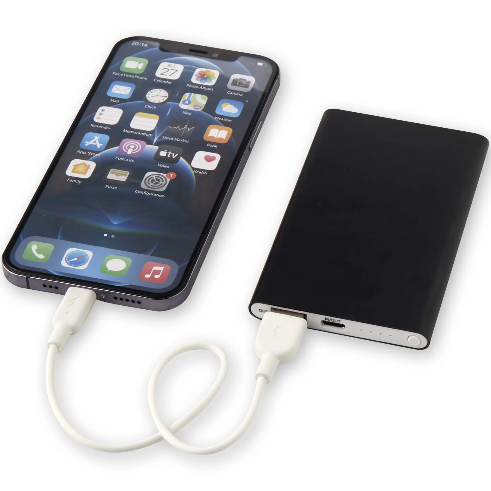 Immagine Power bank in alluminio riciclato da 4000 mAh tipo C Pep 