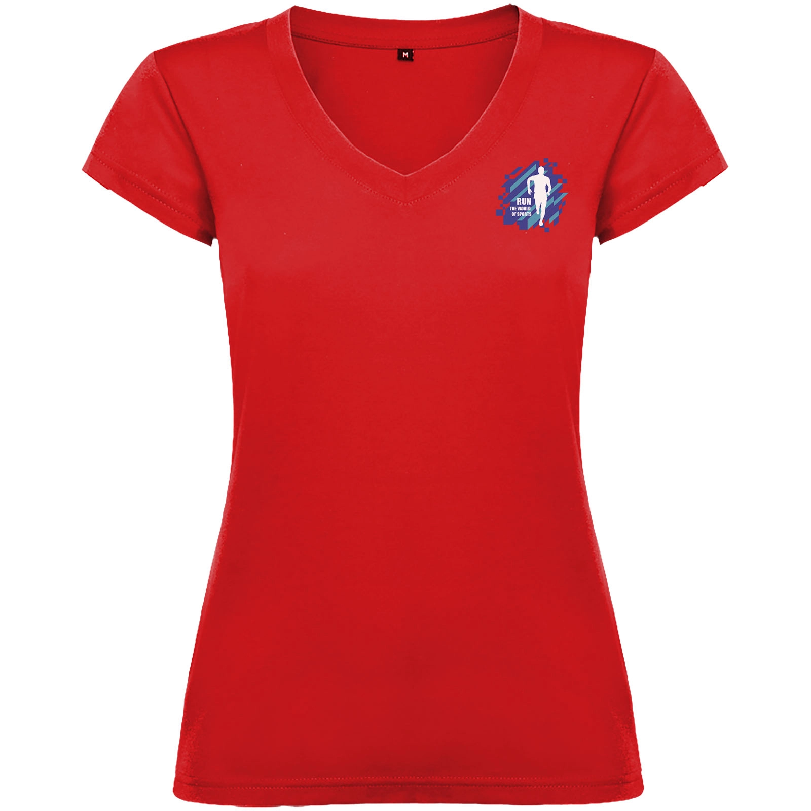 Immagine T-shirt a maniche corte con scollo a V da donna Victoria