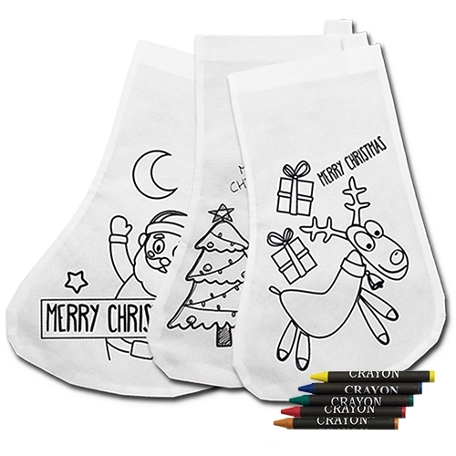 Immagine SET DA COLORARE CALZA BEFANA 