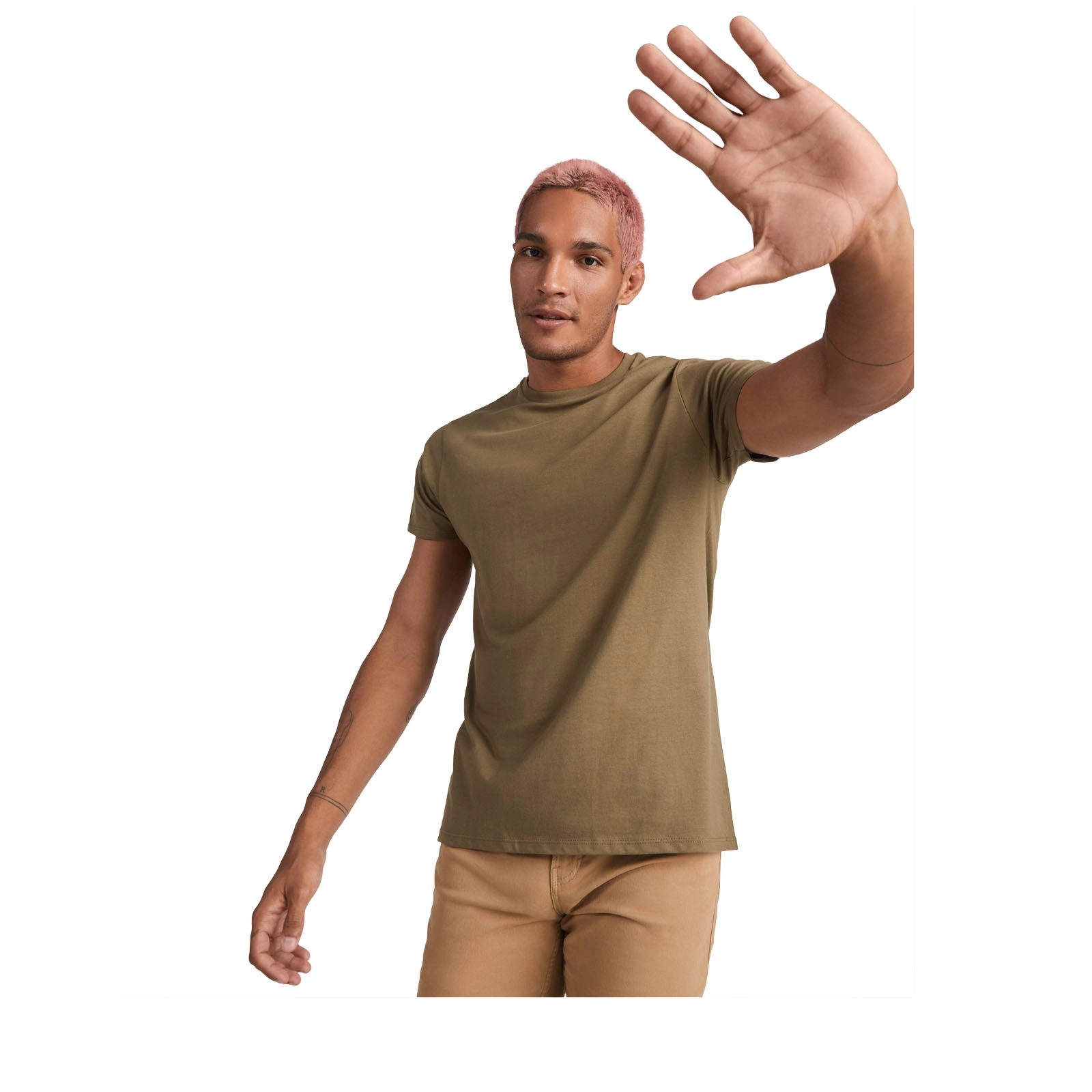 Immagine T-shirt a maniche corte in cotone biologico da uomo Breda