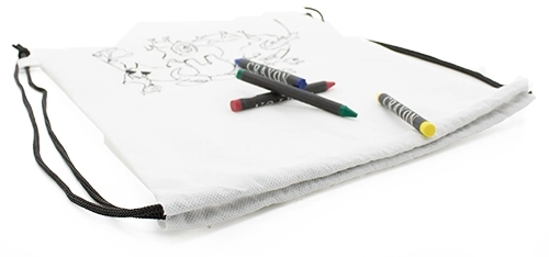 Immagine ZAINO PER BAMBINI IN TNT CON PASTELLI A CERA 