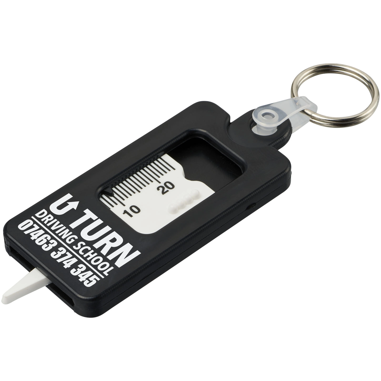 Immagine Portachiavi con controllo battistrada pneumatico in materiale riciclato Kym