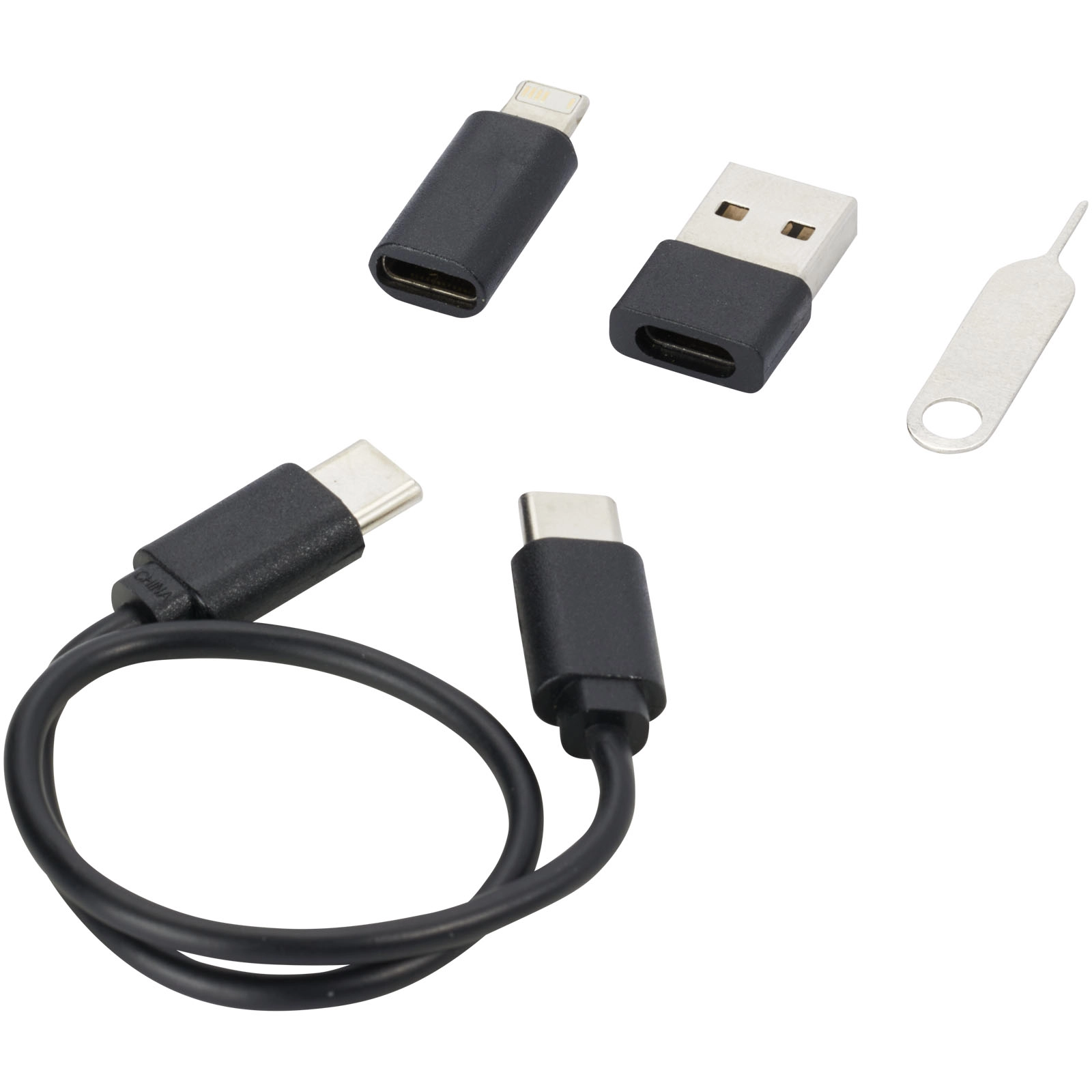 Immagine Cavo di ricarica modulare in plastica riciclata con supporto per telefono Savvy