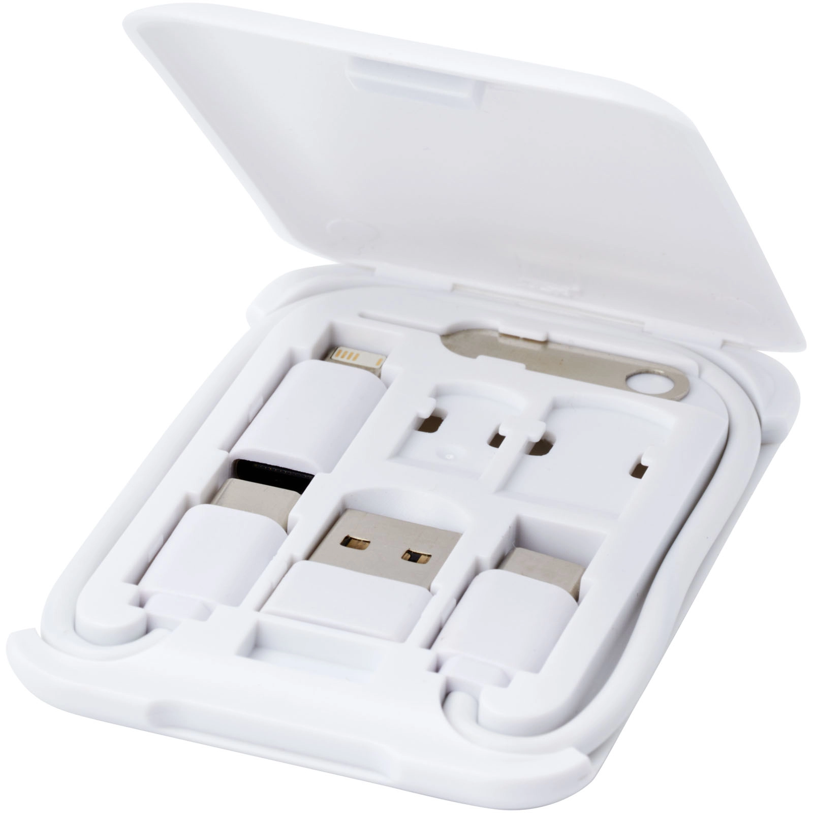 Immagine Cavo di ricarica modulare in plastica riciclata con supporto per telefono Savvy
