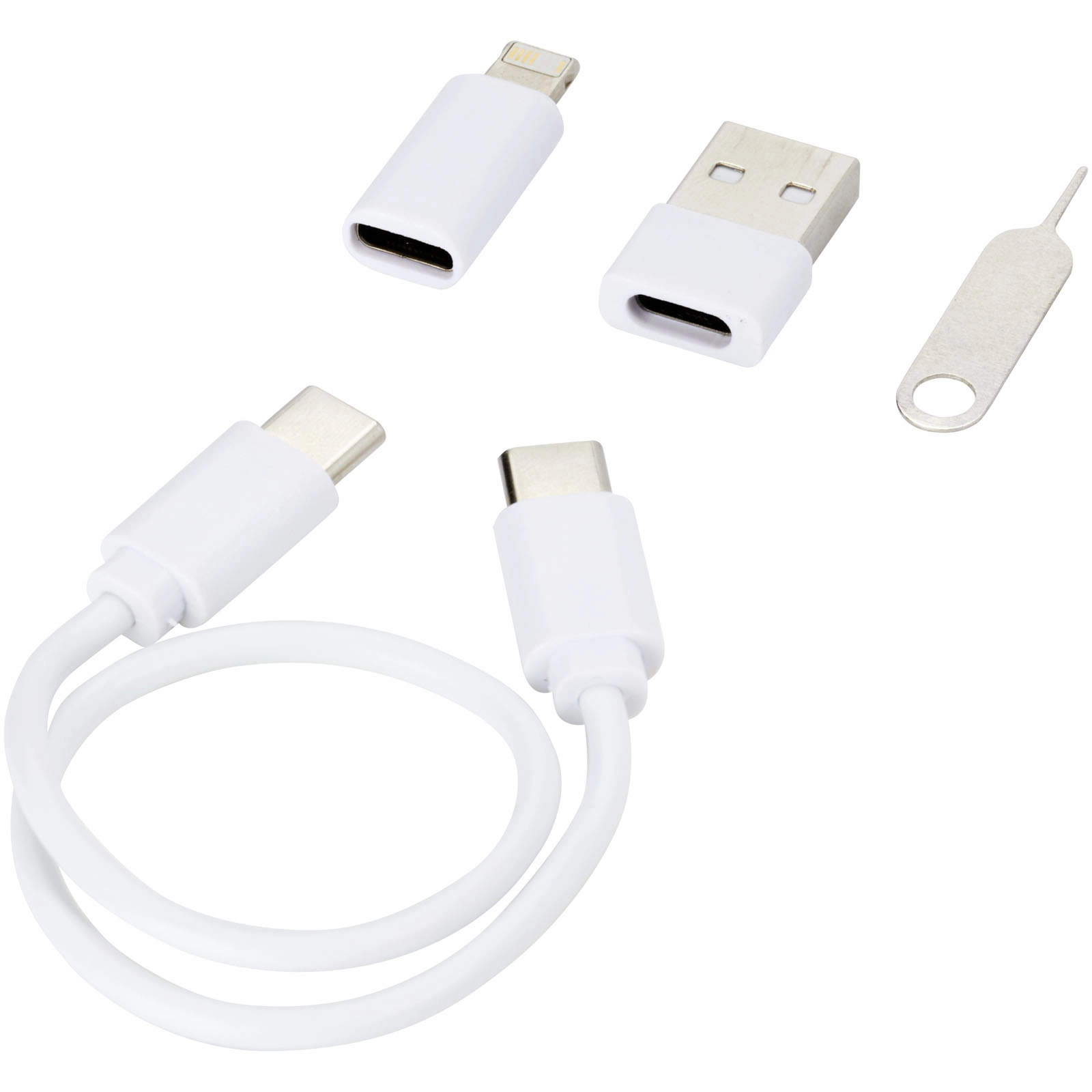Immagine Cavo di ricarica modulare in plastica riciclata con supporto per telefono Savvy