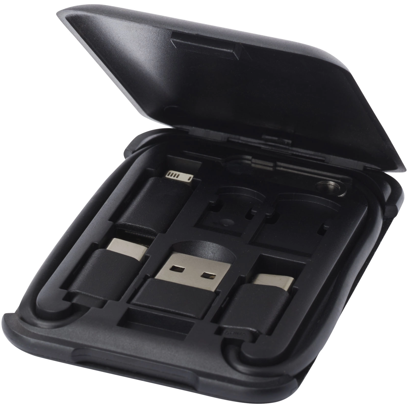 Immagine Cavo di ricarica modulare in plastica riciclata con supporto per telefono Savvy