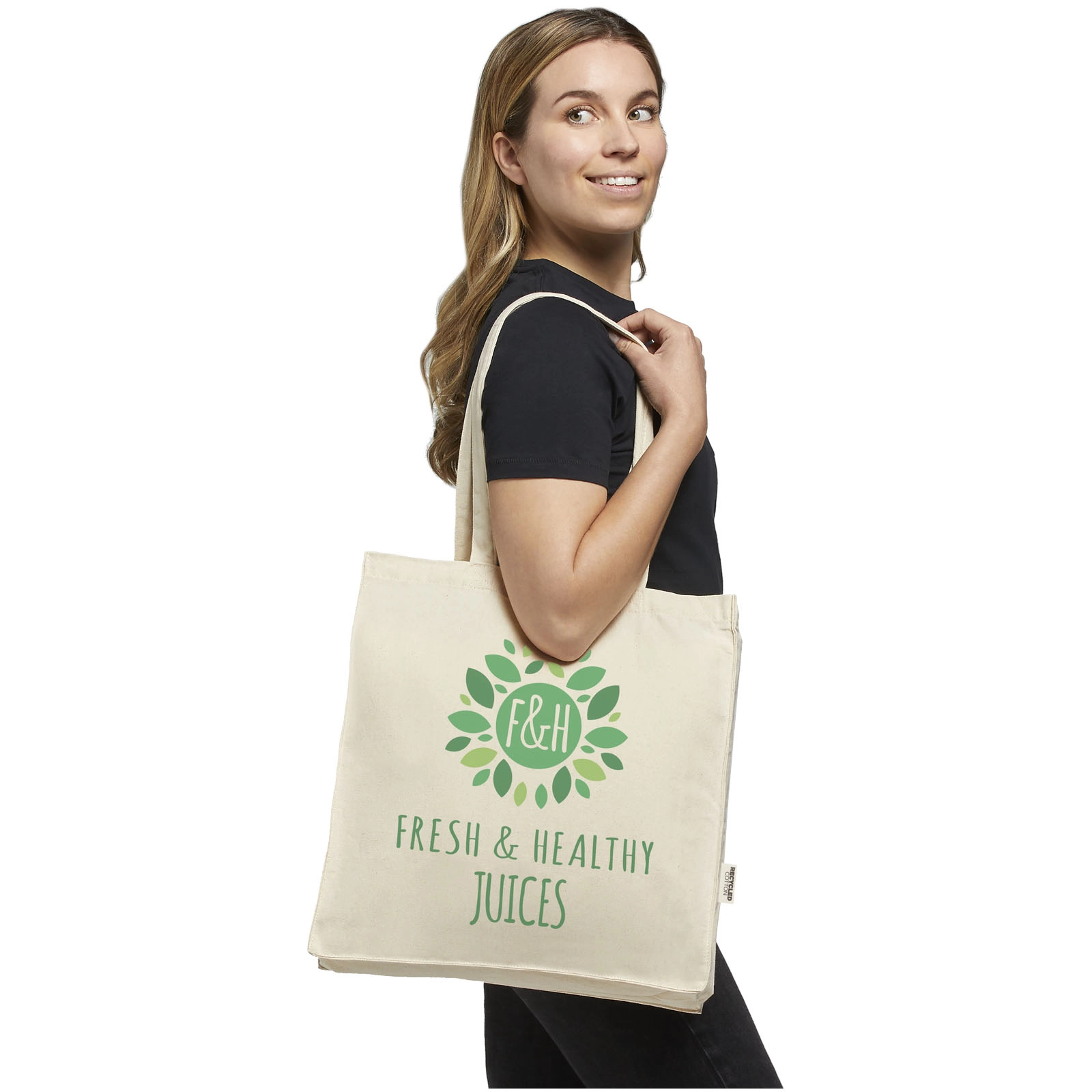 Immagine Tote bag in tessuto riciclato da 220 g/m² Odessa