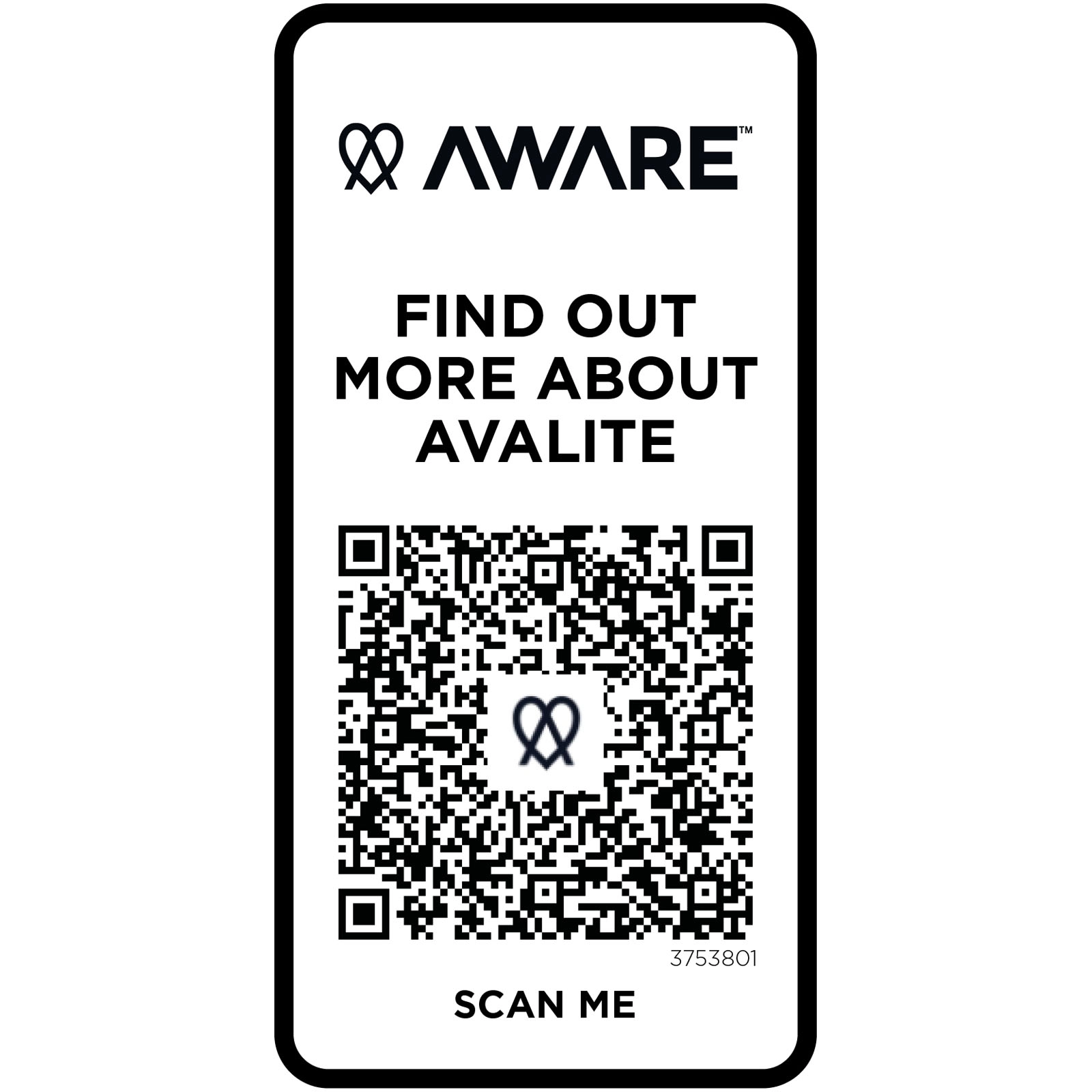 Immagine T-shirt in tessuto riciclato a maniche corte unisex Avalite Aware™