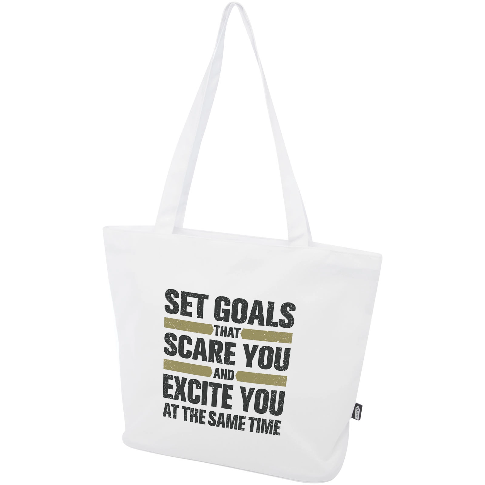 Immagine Tote bag in materiale riciclato certificato GRS con cerniera Panama 20l