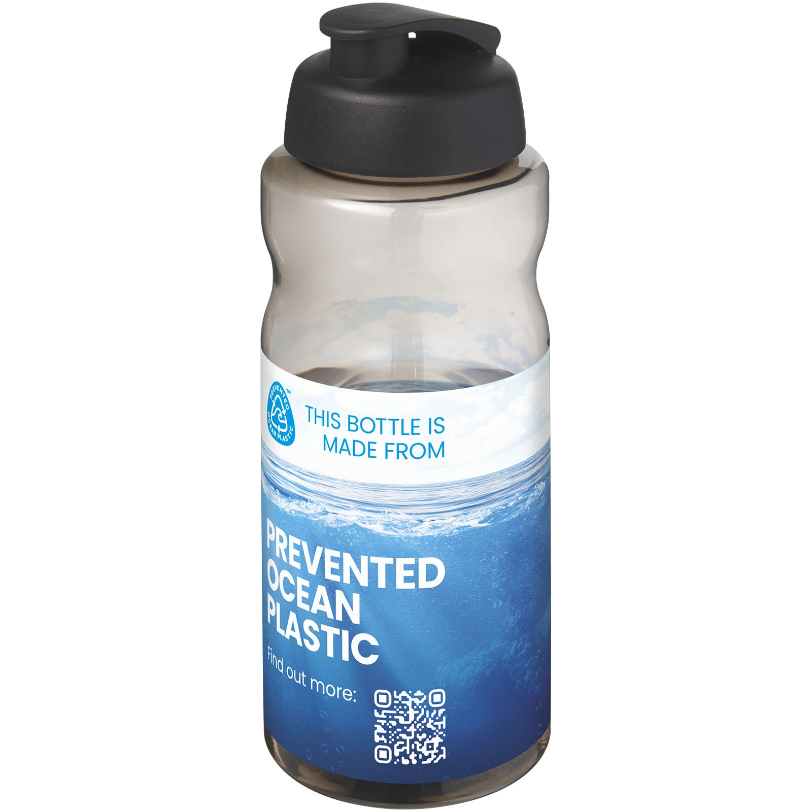 Immagine Borraccia sportiva da 1 litro con coperchio a scatto H2O Active® Eco Big Base